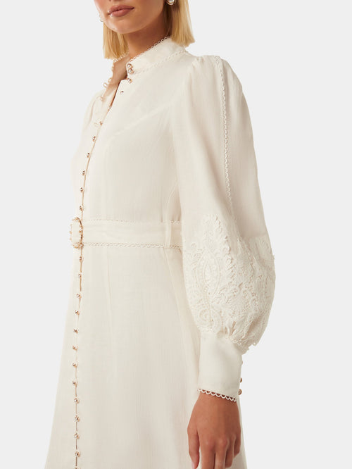  Allegra Lace Detail Midi Dress
