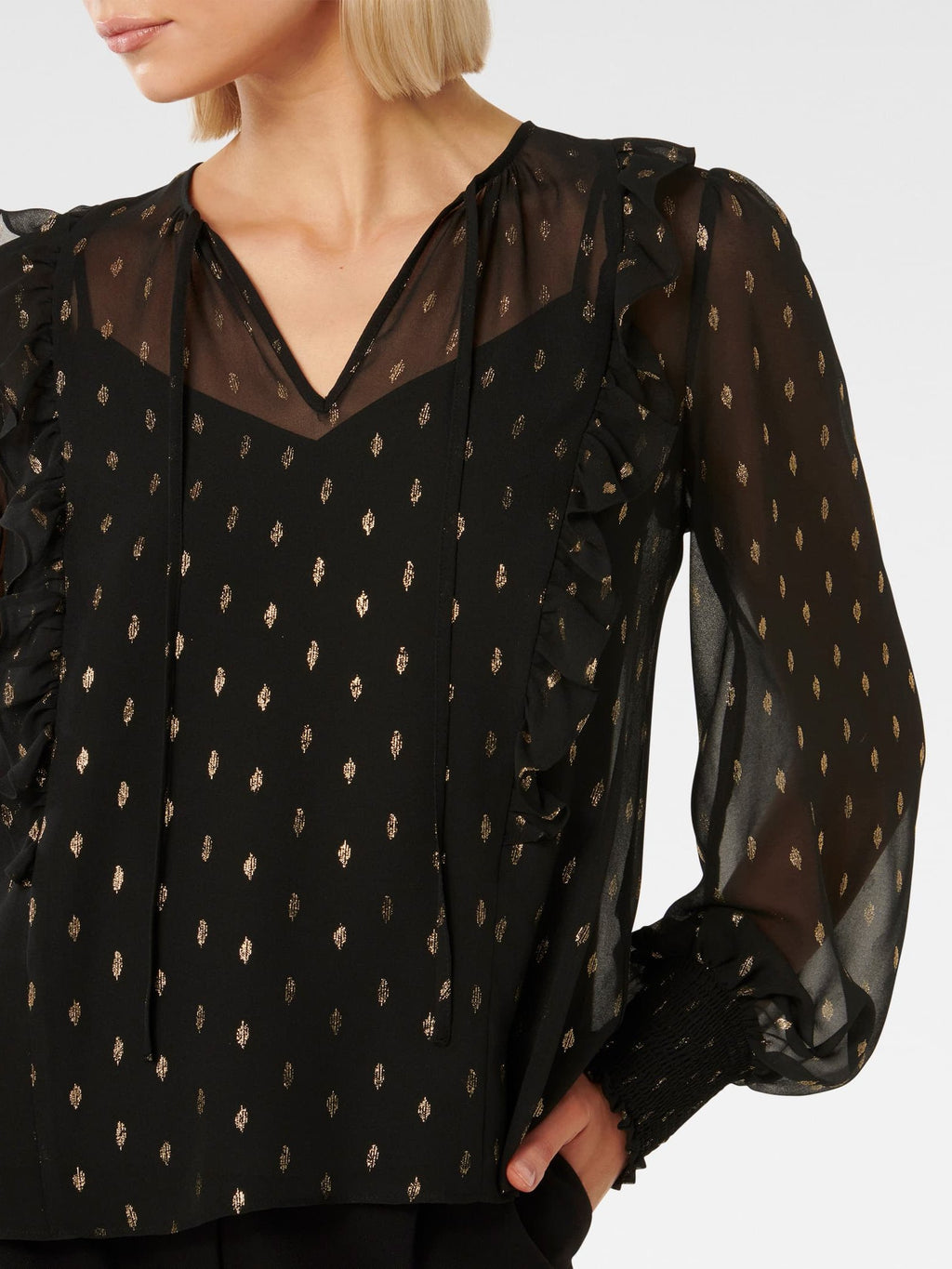  Sonya Foil Blouse