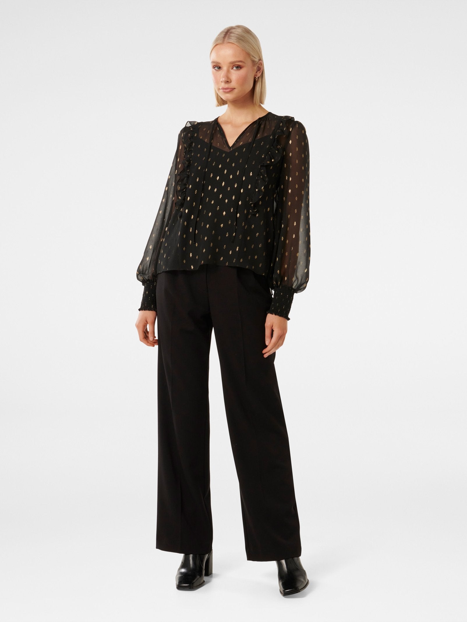  Sonya Foil Blouse