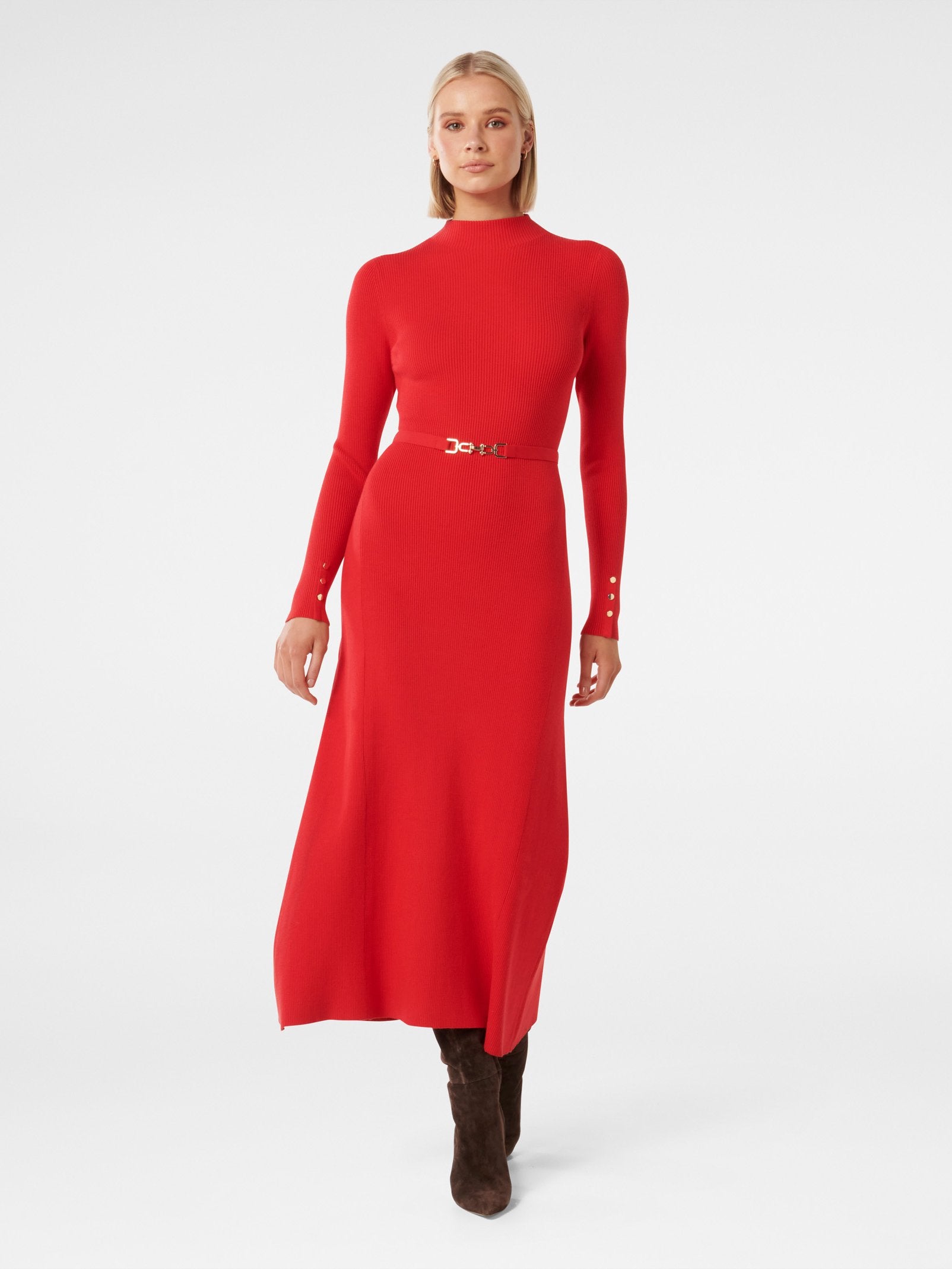 Brielle Fit and Flare Midi Dress