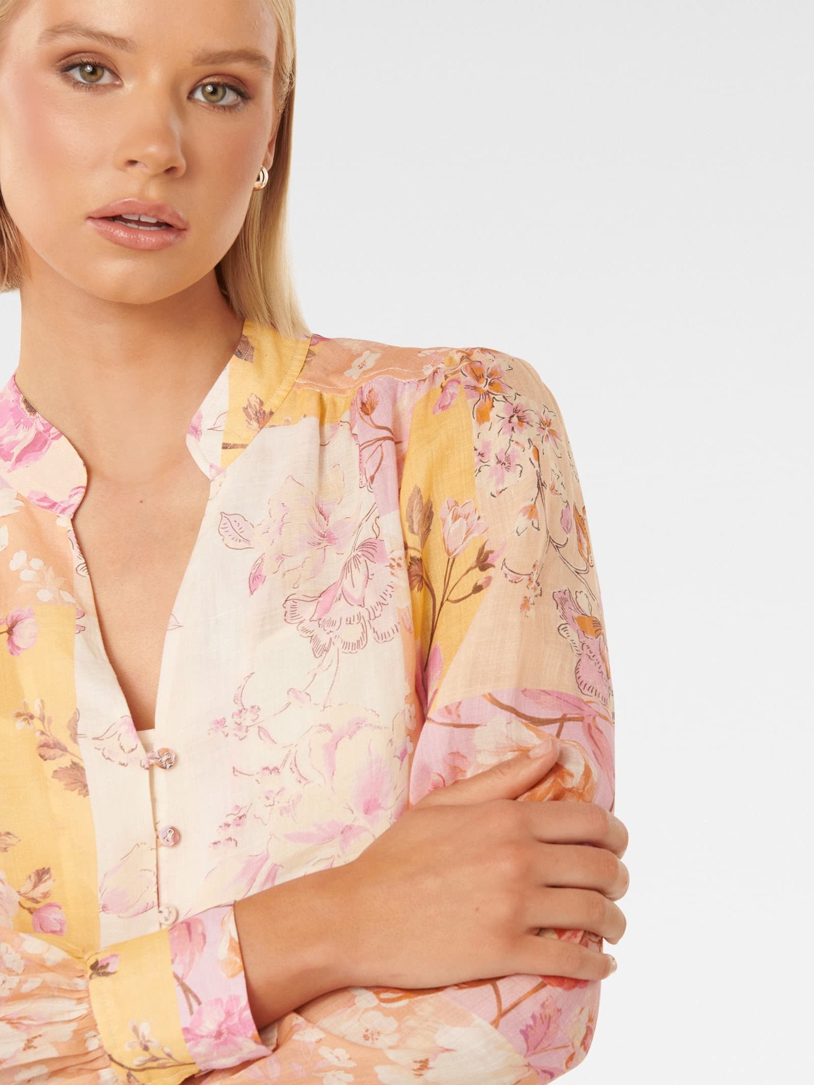 Delia Yoke Detail Blouse