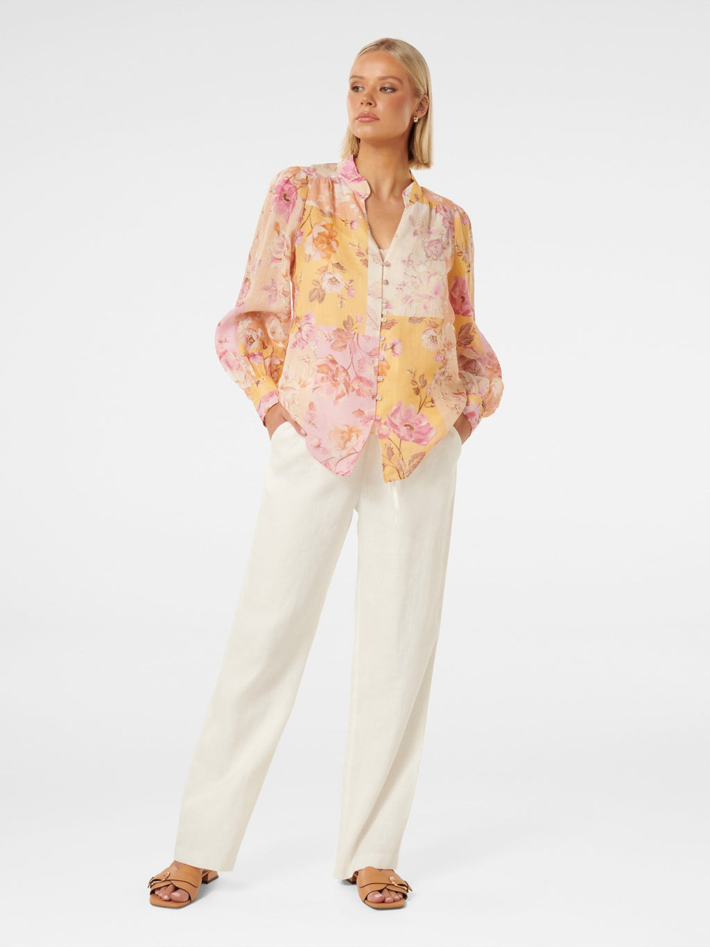  Delia Yoke Detail Blouse
