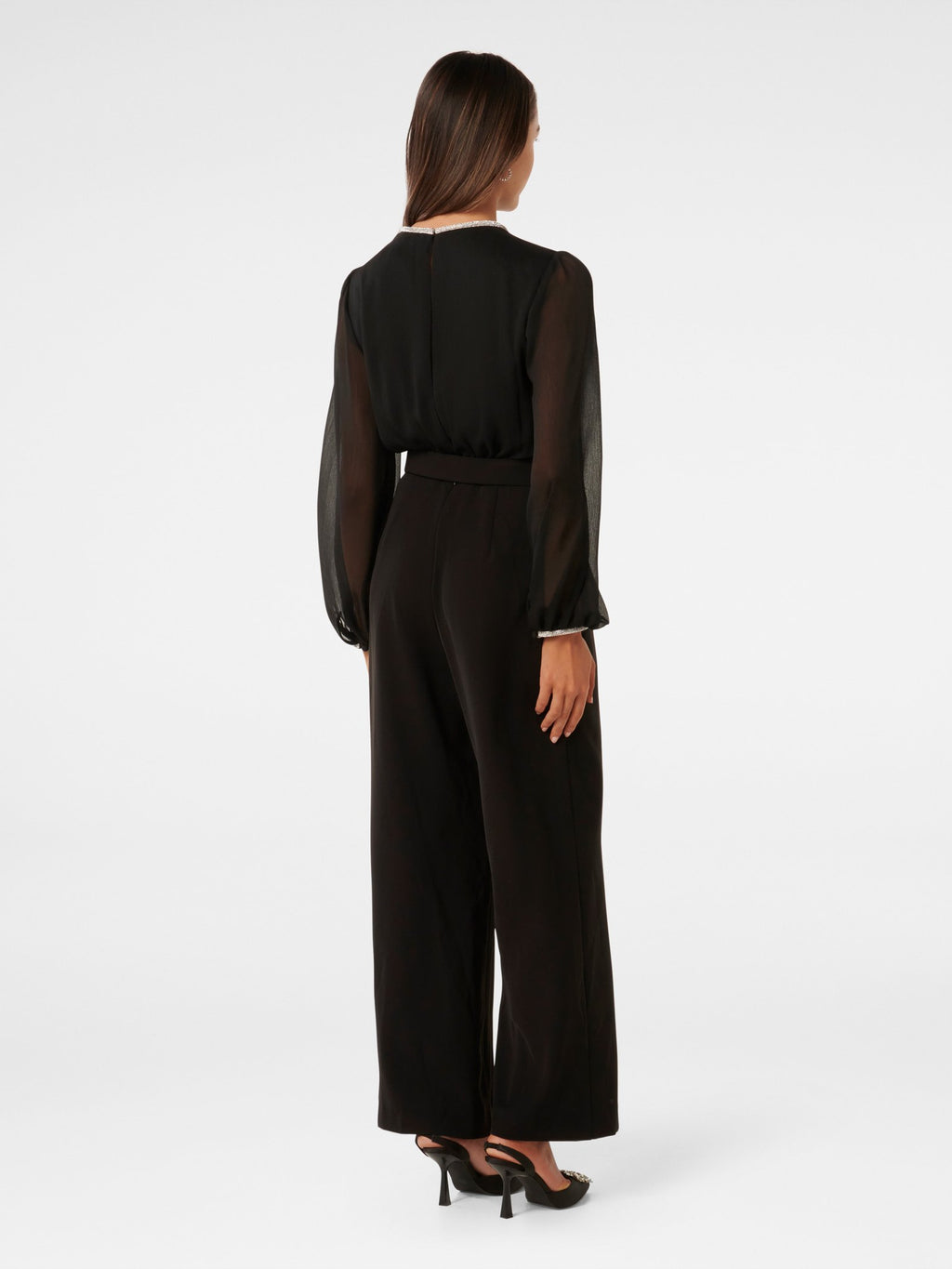 Natalya Petite Long Sleeve Jumpsuit