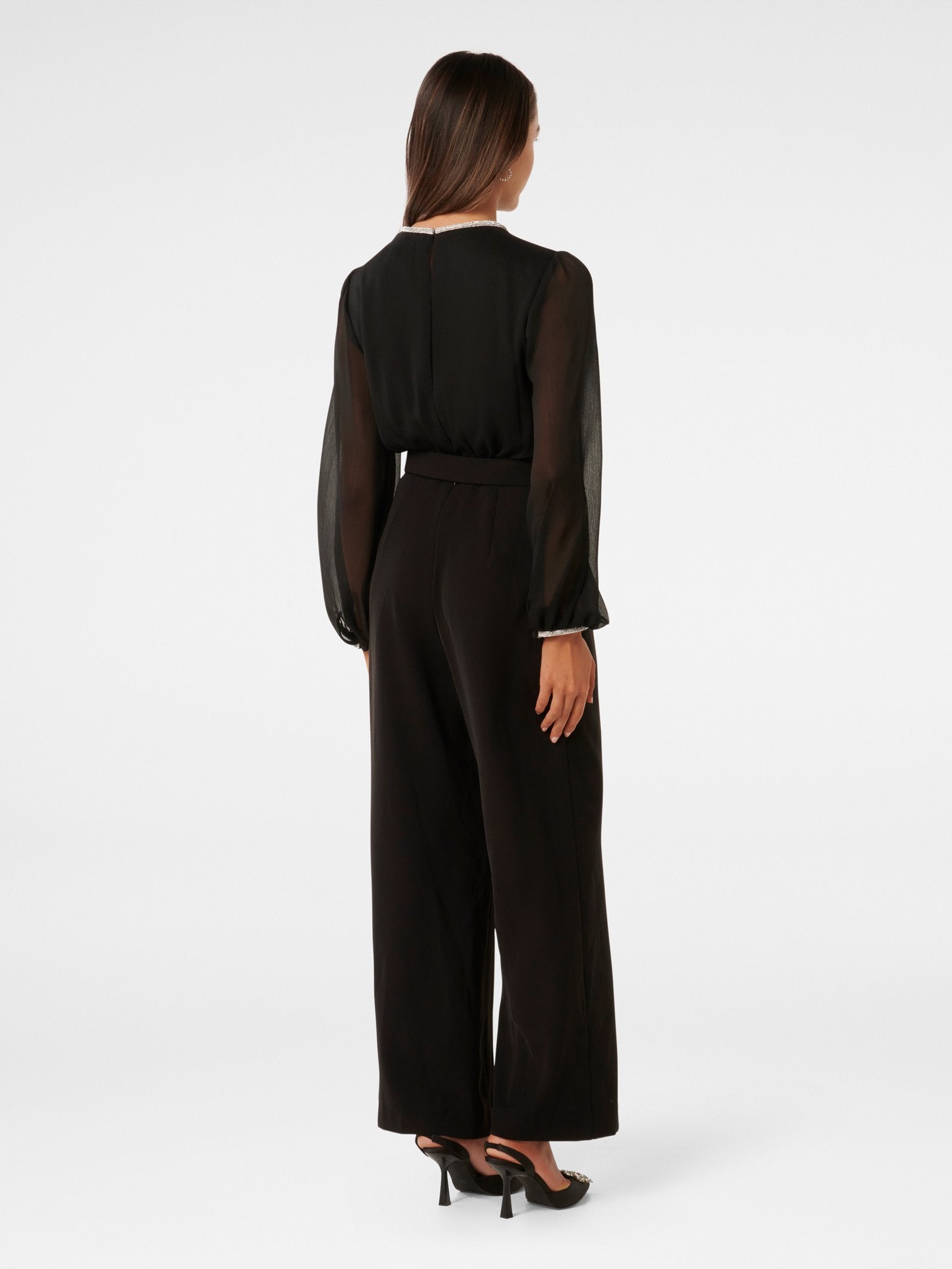 Natalya Petite Long Sleeve Jumpsuit