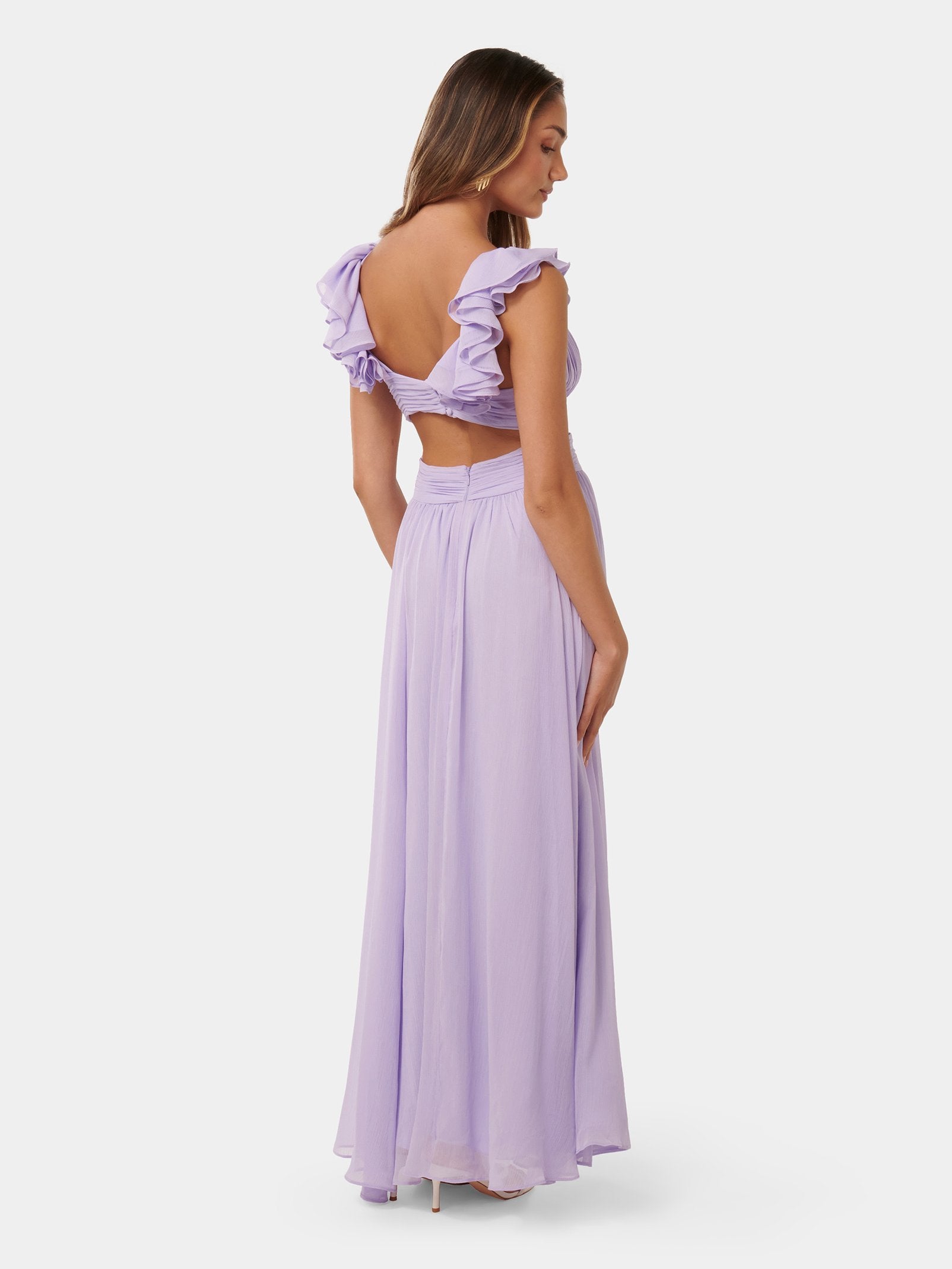  Selena Petite Ruffle Maxi Dress
