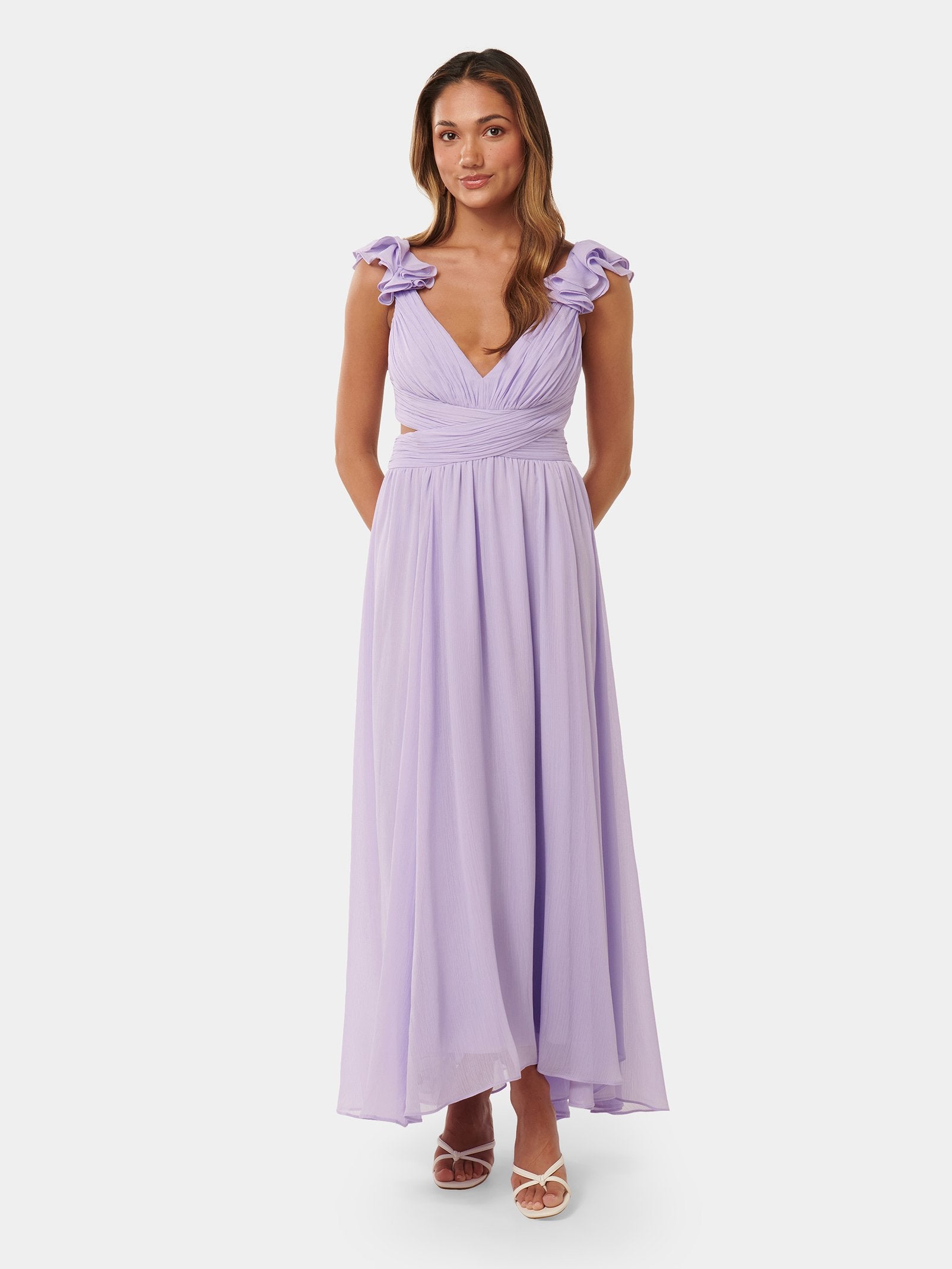 Selena Petite Ruffle Maxi Dress