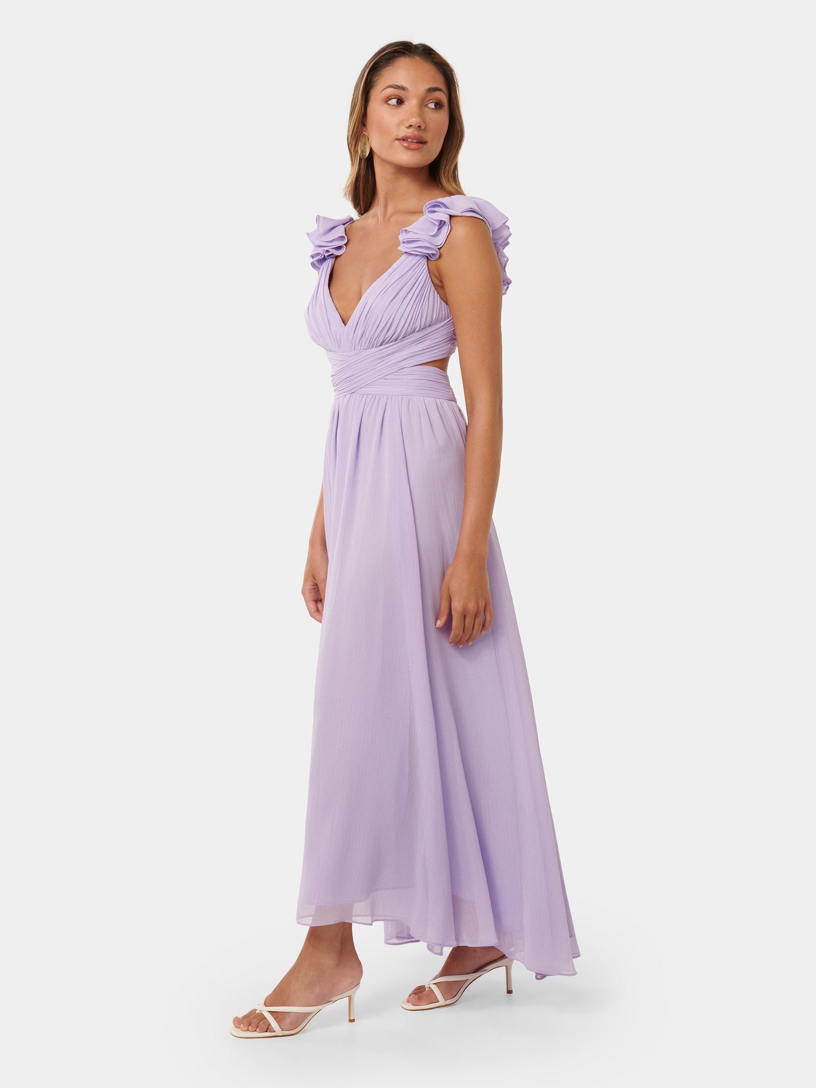  Selena Petite Ruffle Maxi Dress