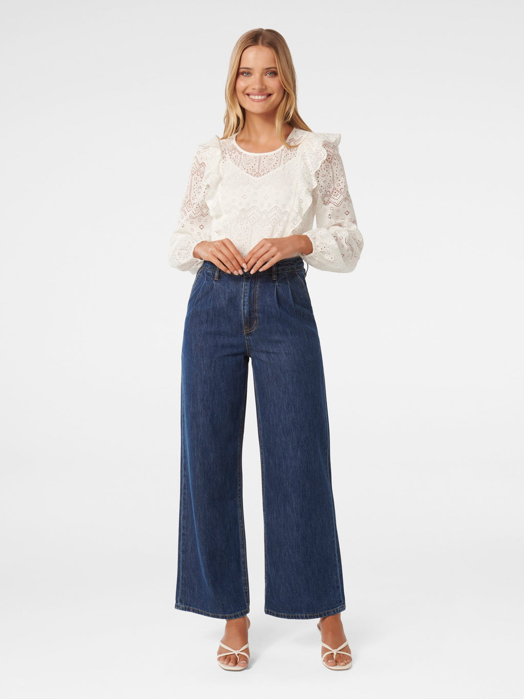  Adriana Ruffle Lace Blouse