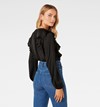 Sandy Jacquard Ruffle Blouse