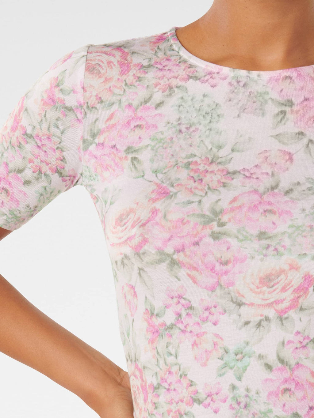  Valencia Printed Crew Neck Tee