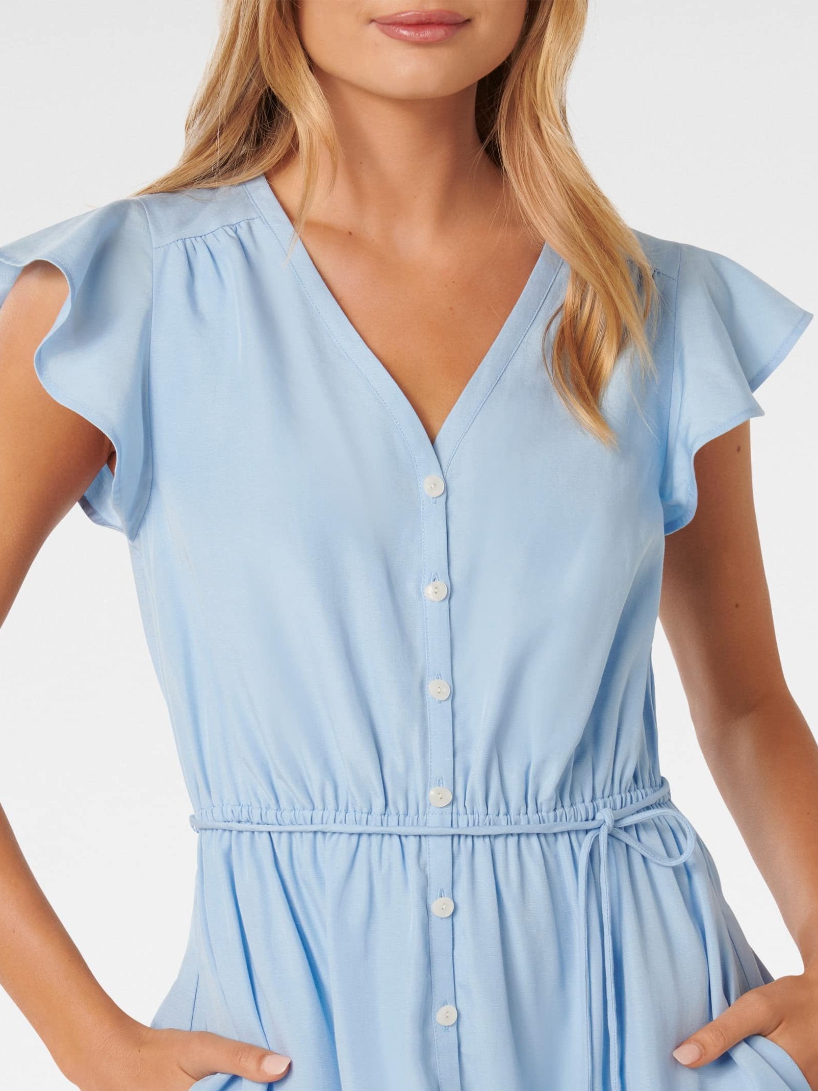 Rahnee Frill Hem Mini Dress