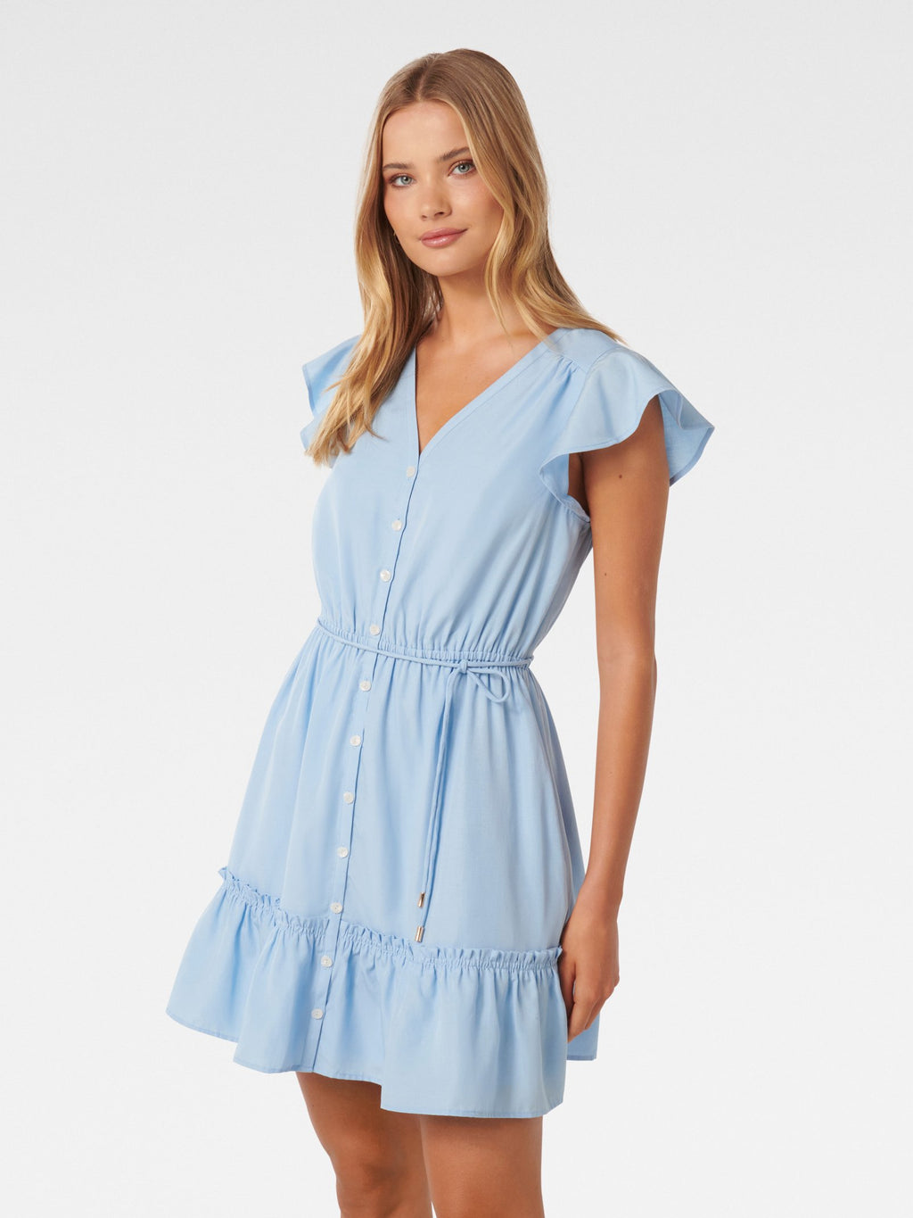  Rahnee Frill Hem Mini Dress