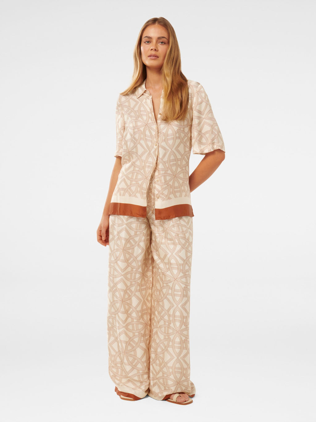  Becca Border Print Shirt