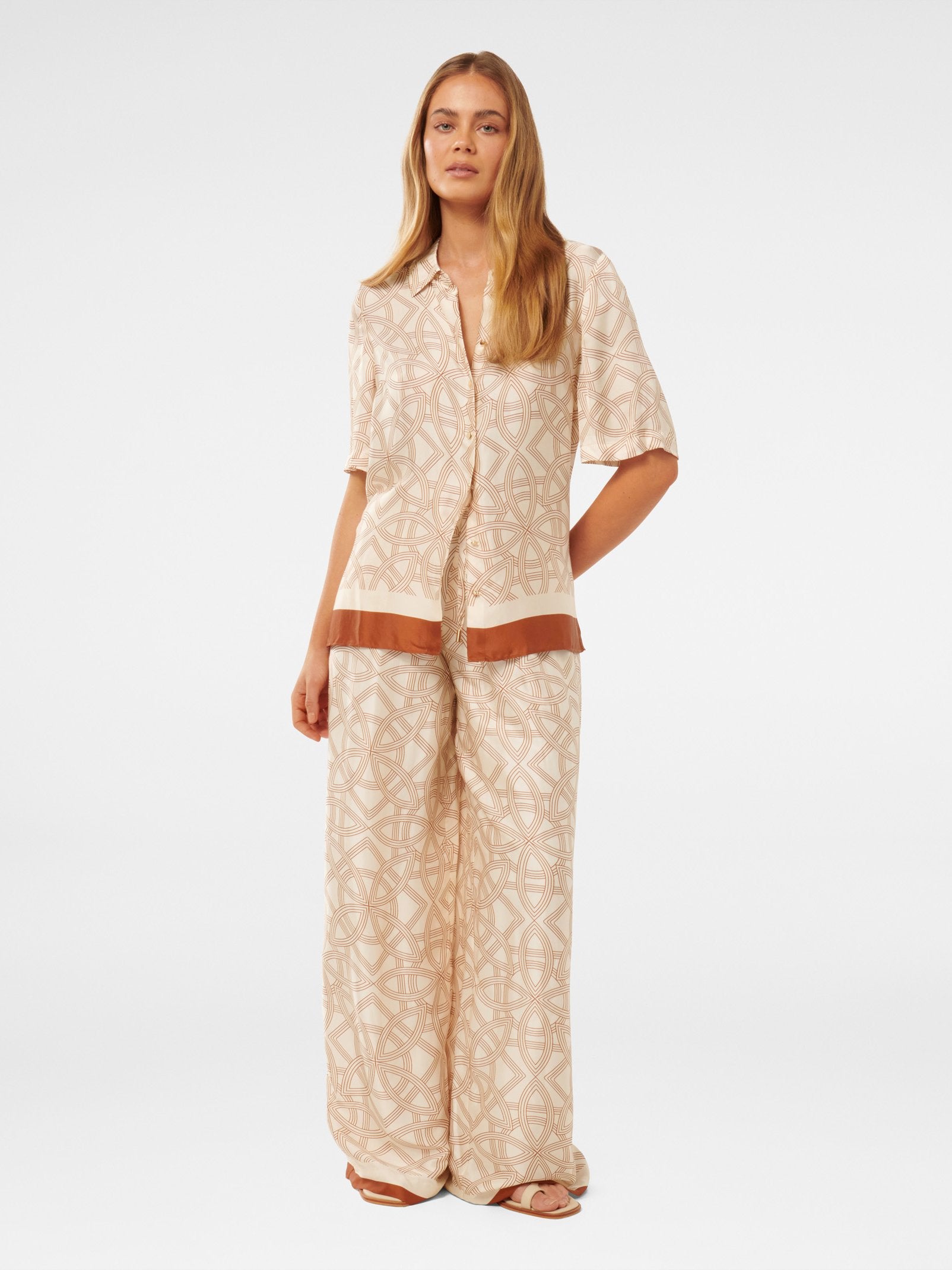  Becca Border Print Shirt
