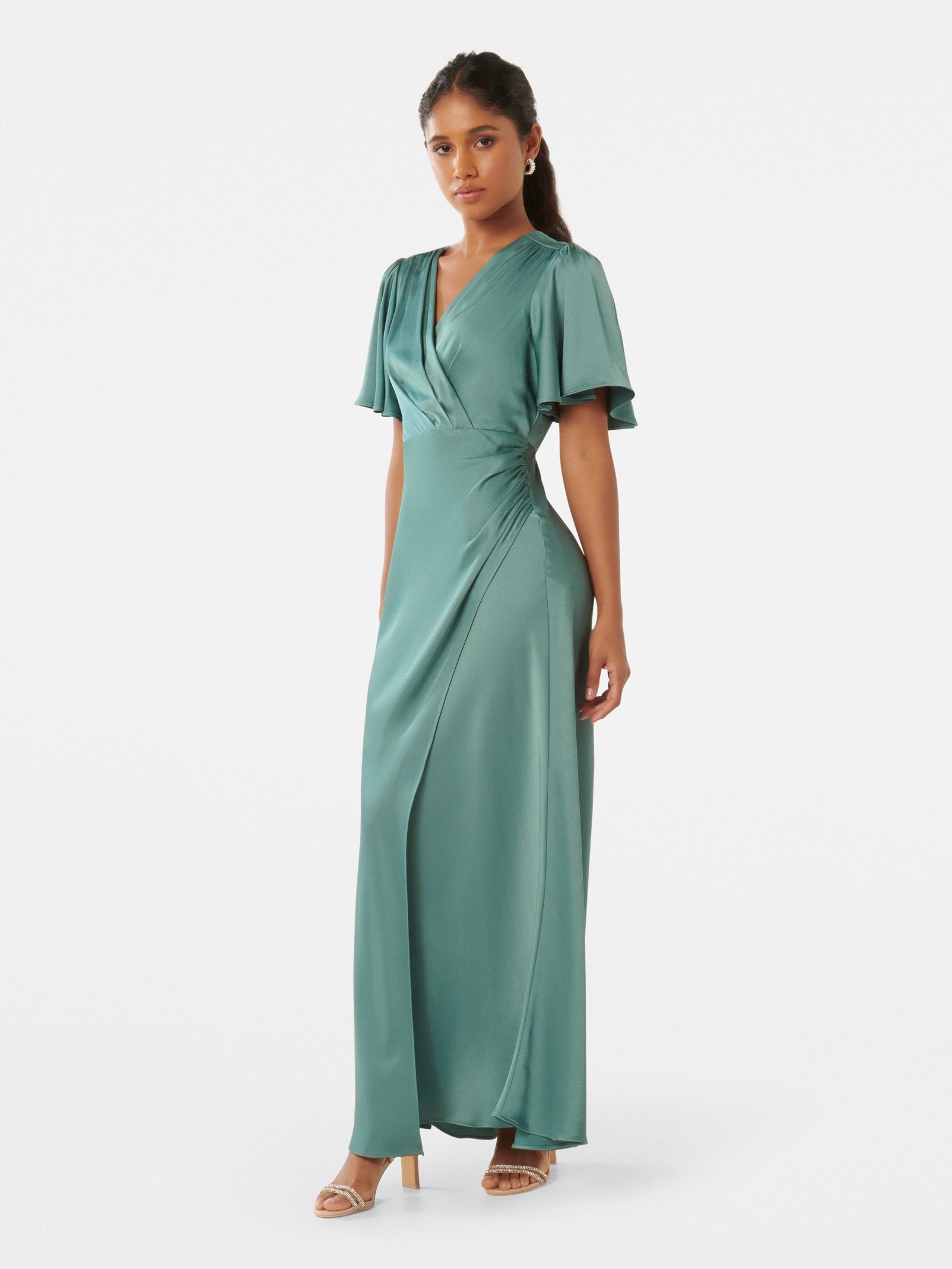  Chelsea Petite Flutter Sleeve Maxi Dress