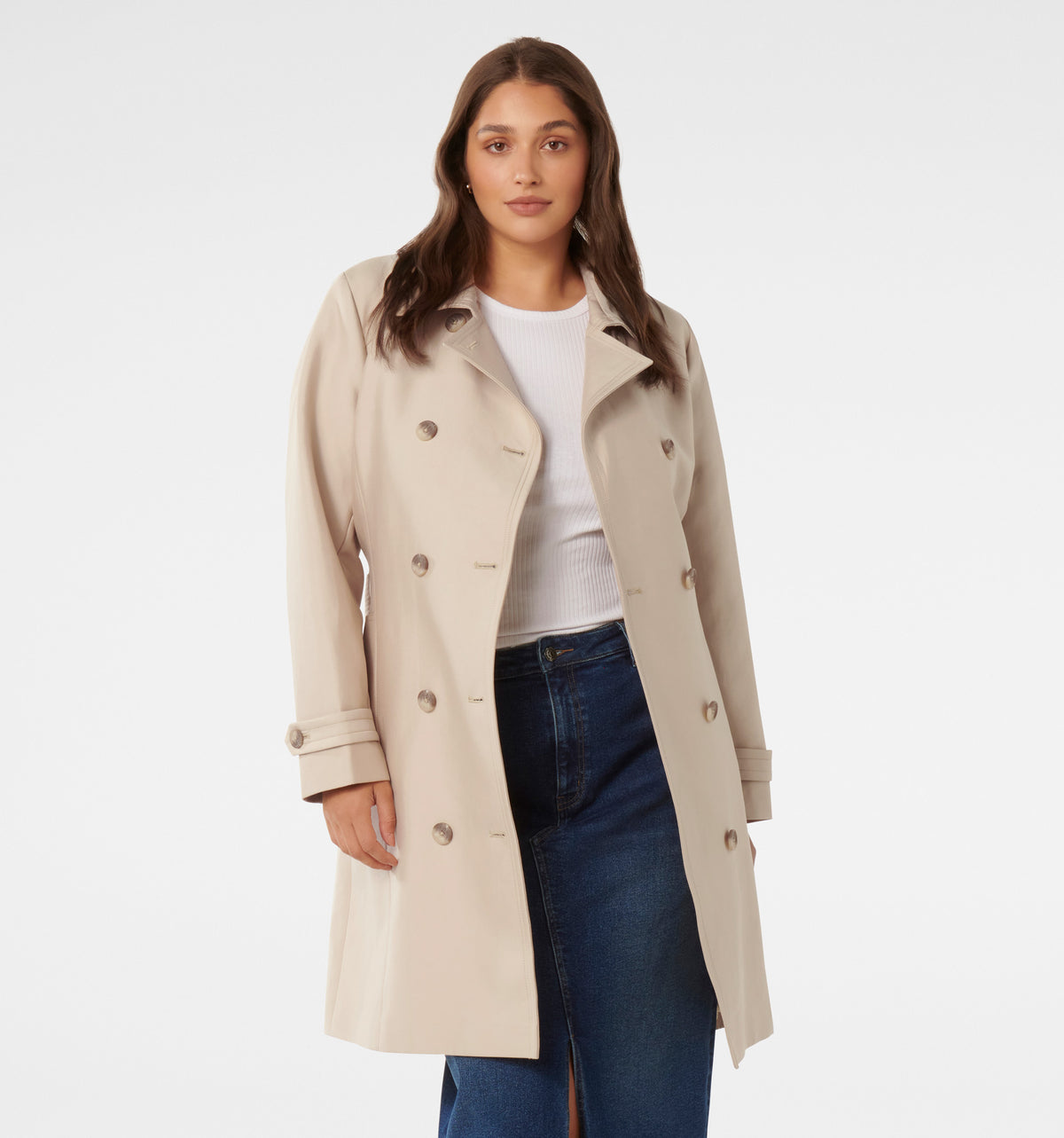 Alicia Curve Short Trench