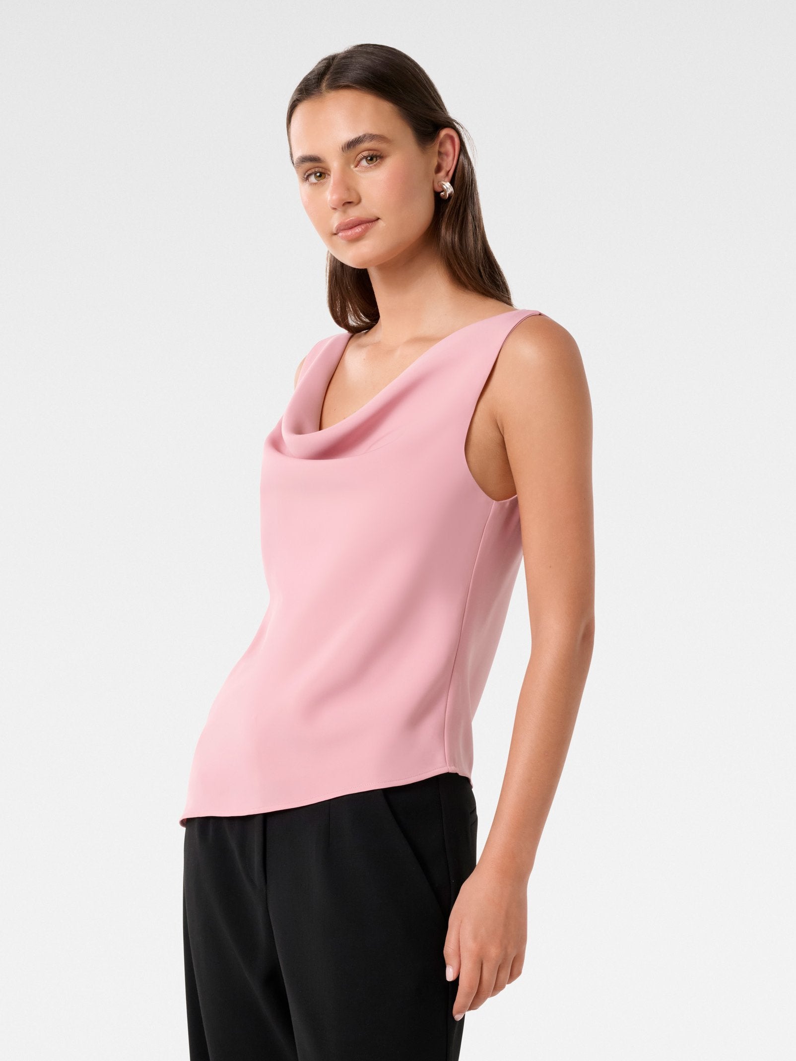  Kalinda Cowl Drape Tank