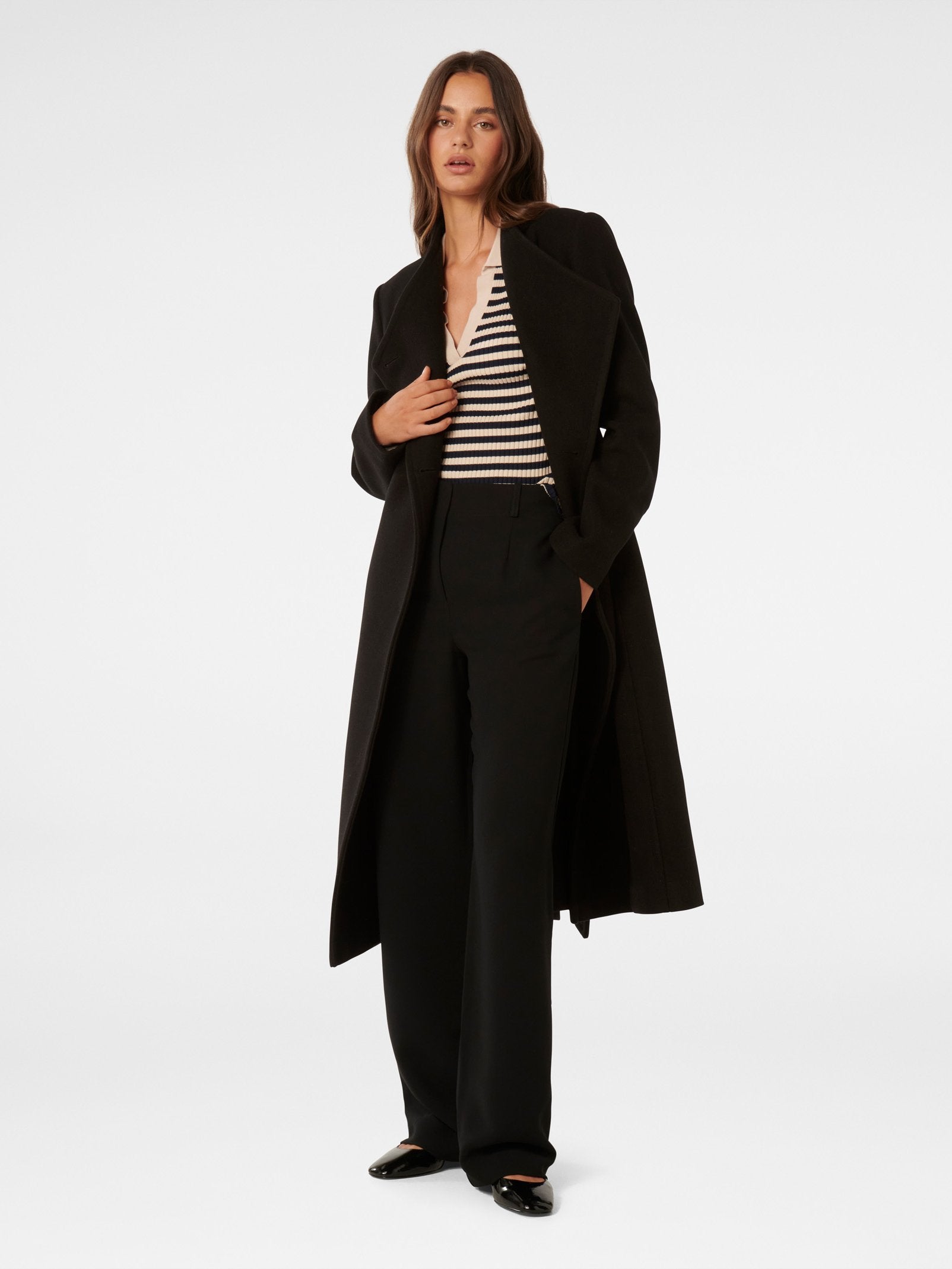  Ari Funnel Neck Coat