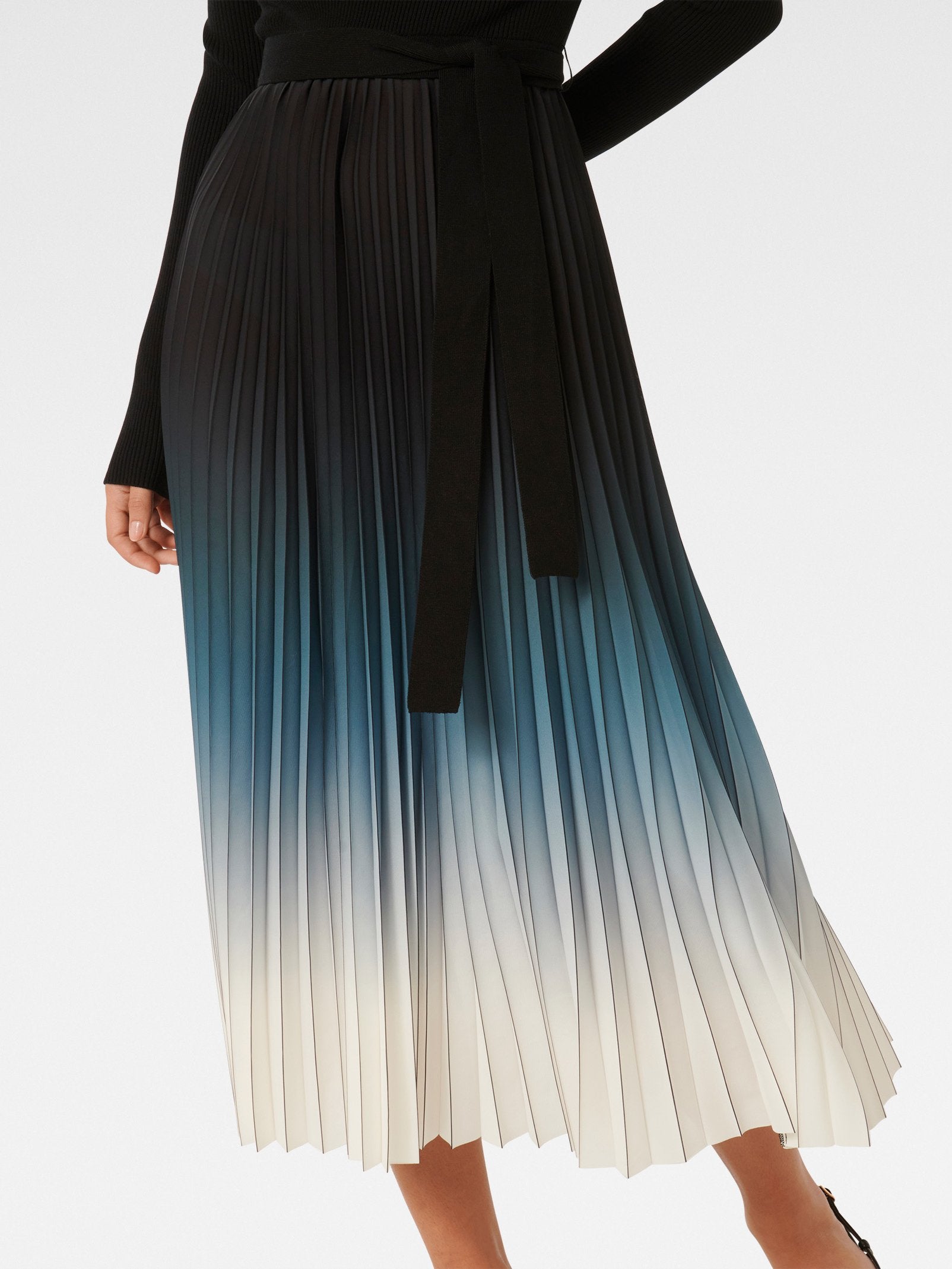  Harmony Ombre Pleat Midi Dress
