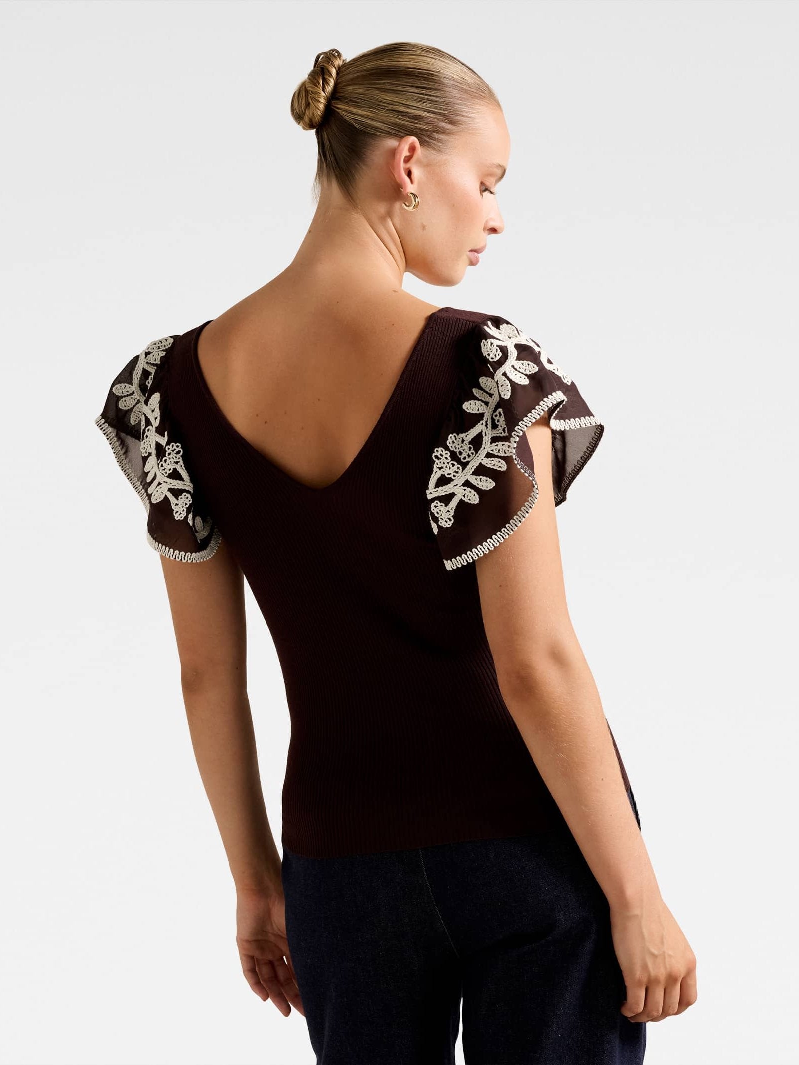 Elodie Frill Sleeve Knit Tank