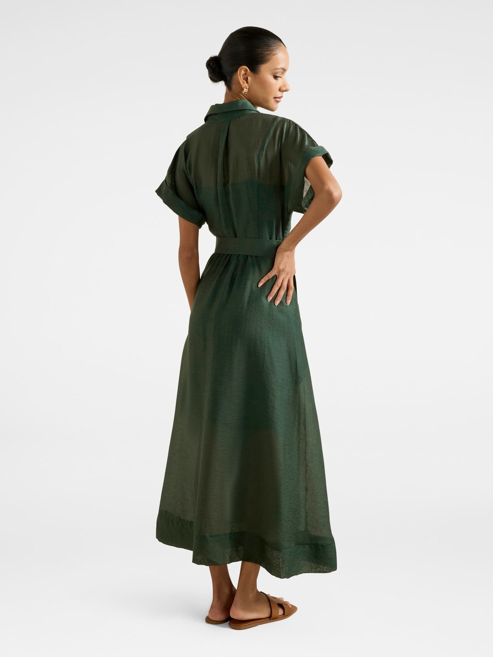 Judith Petite Shirt Maxi Dress