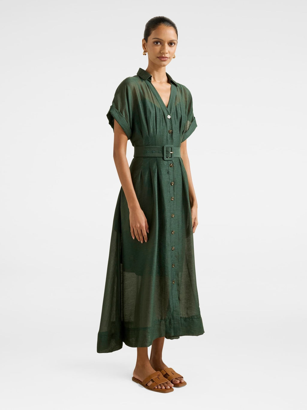 Judith Petite Shirt Maxi Dress
