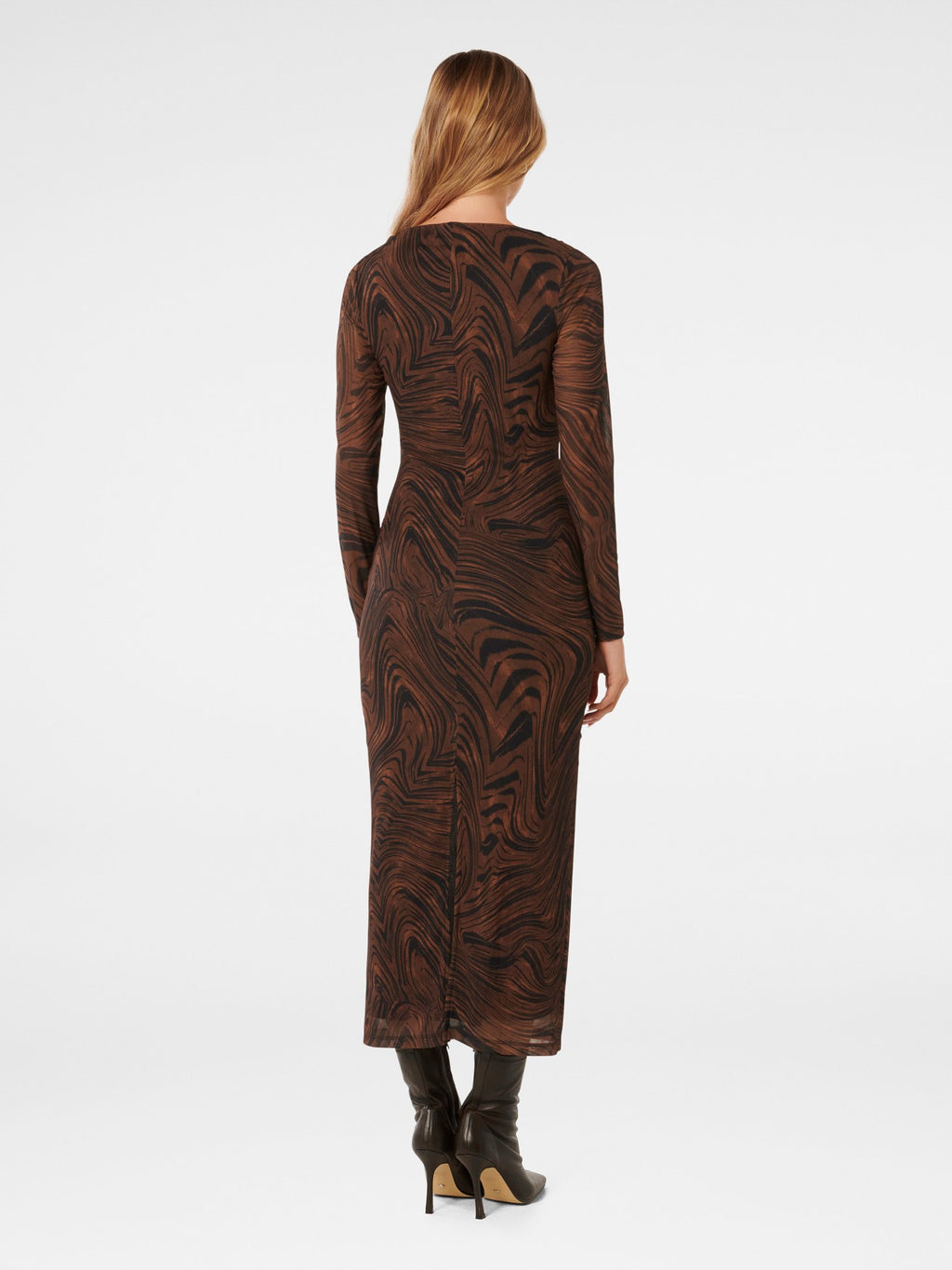  Loretta Ruched Side Midi Dress