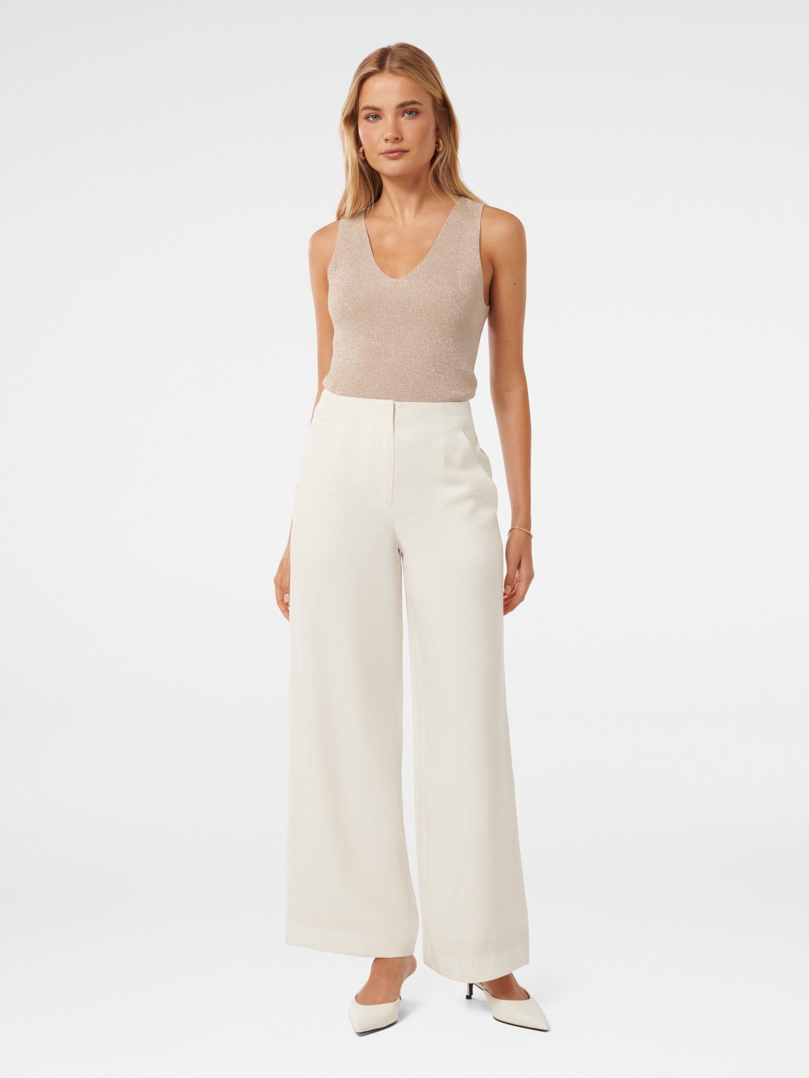  Mona Linen Wide Leg Pant