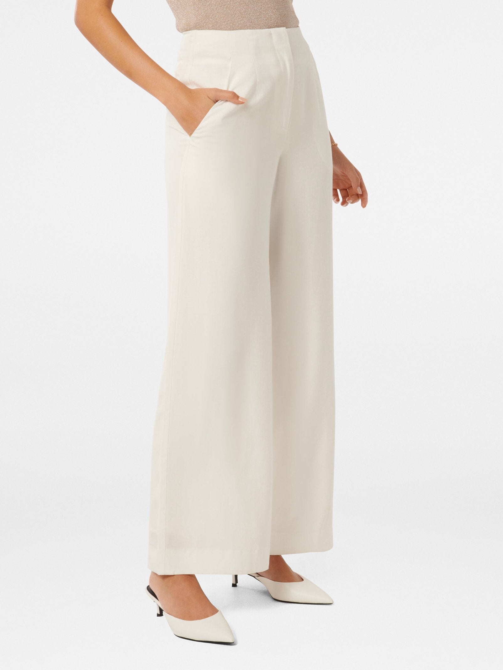  Mona Linen Wide Leg Pant