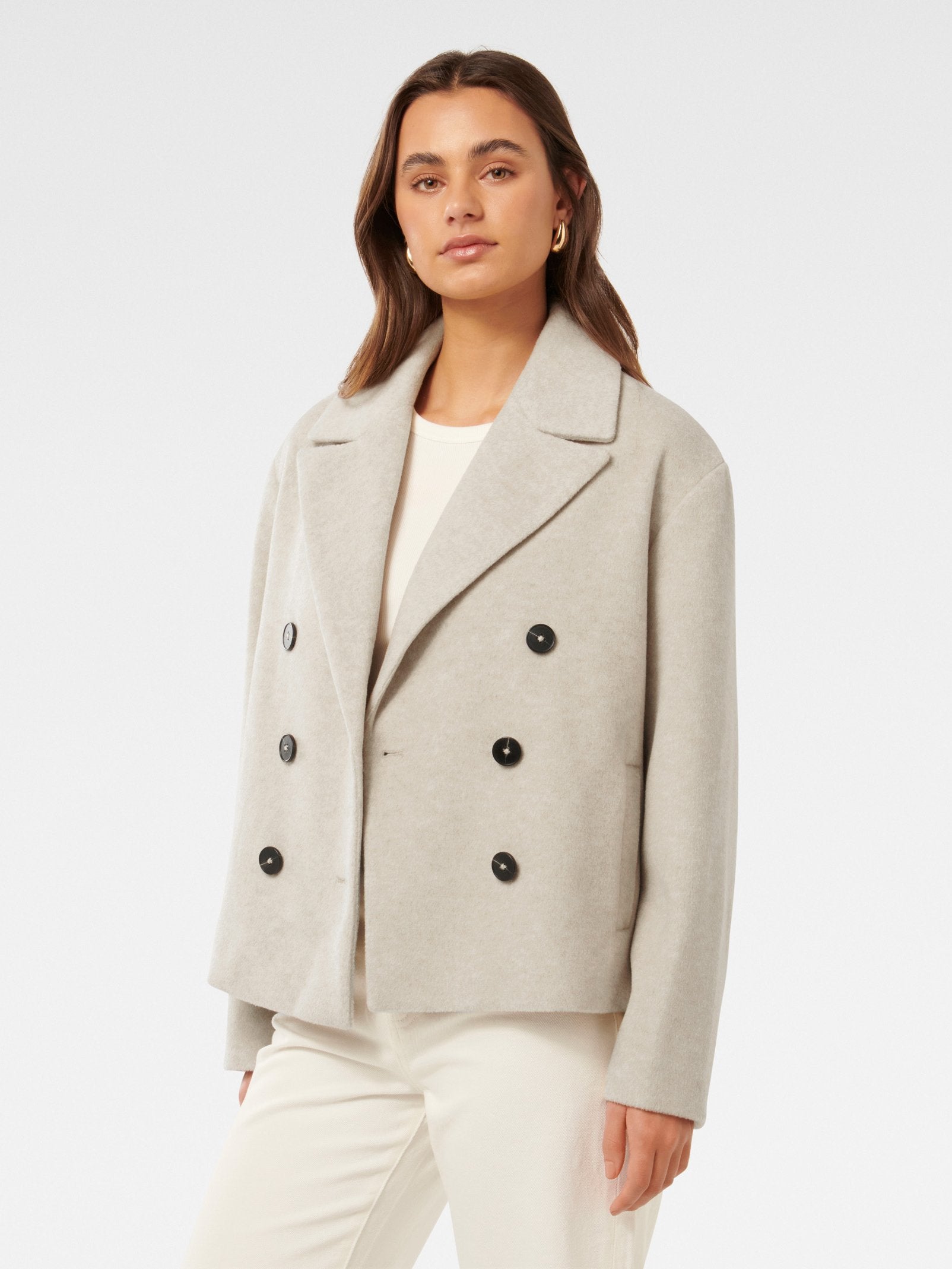  Khloe Double Breasted PeaCoat