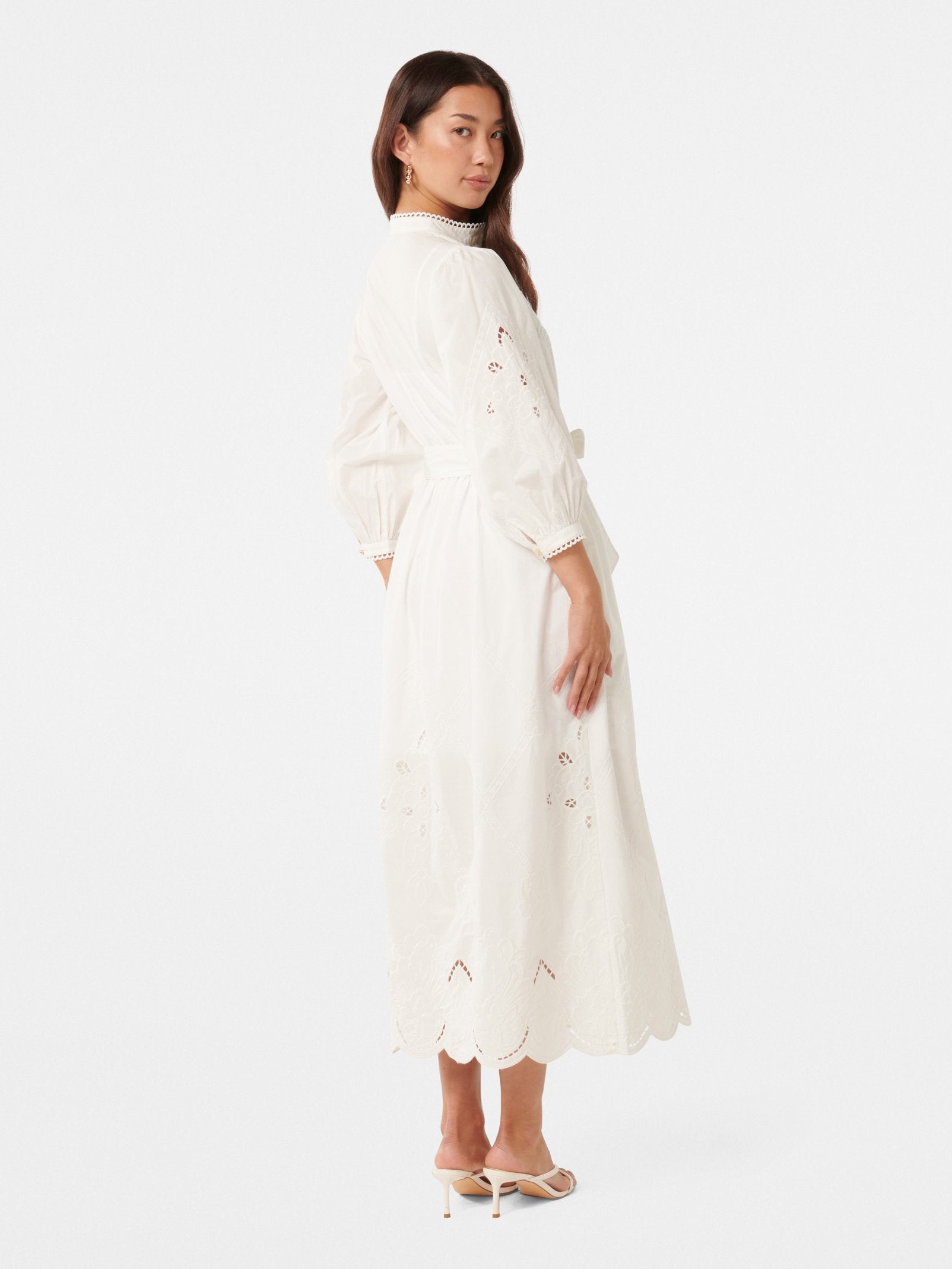  Aisha Broderie Midi Dress