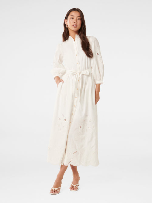 Aisha Broderie Midi Dress