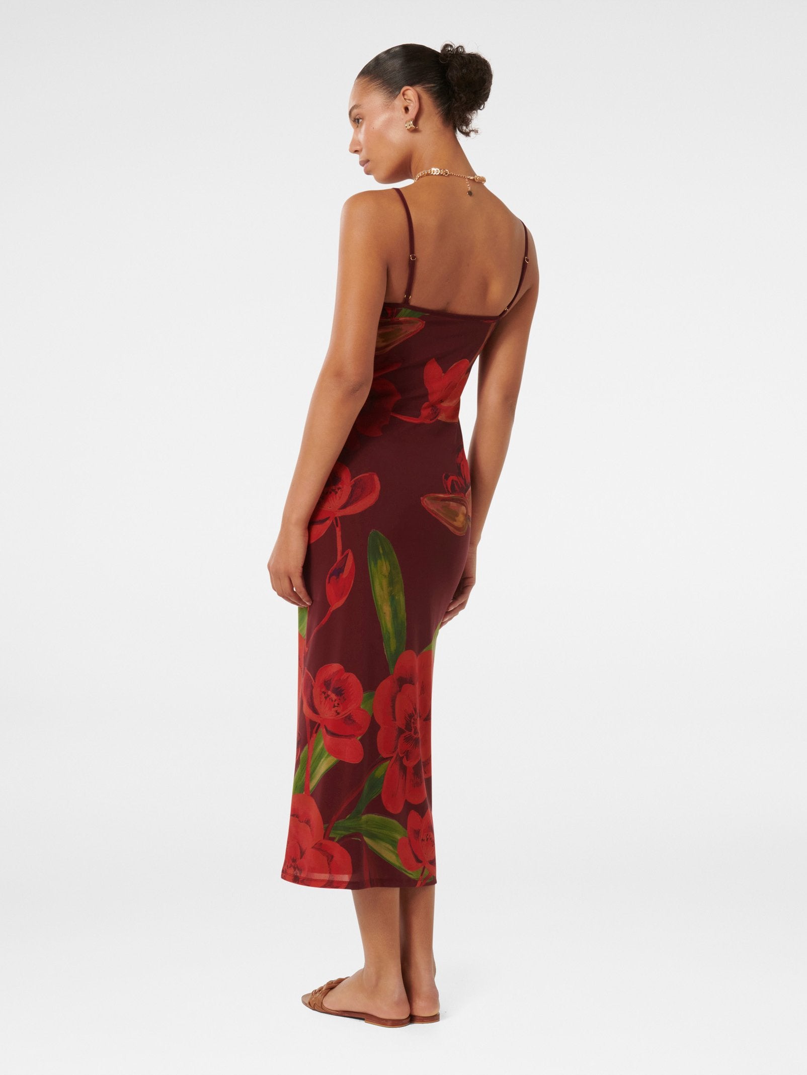  Halle Mesh Slip Dress