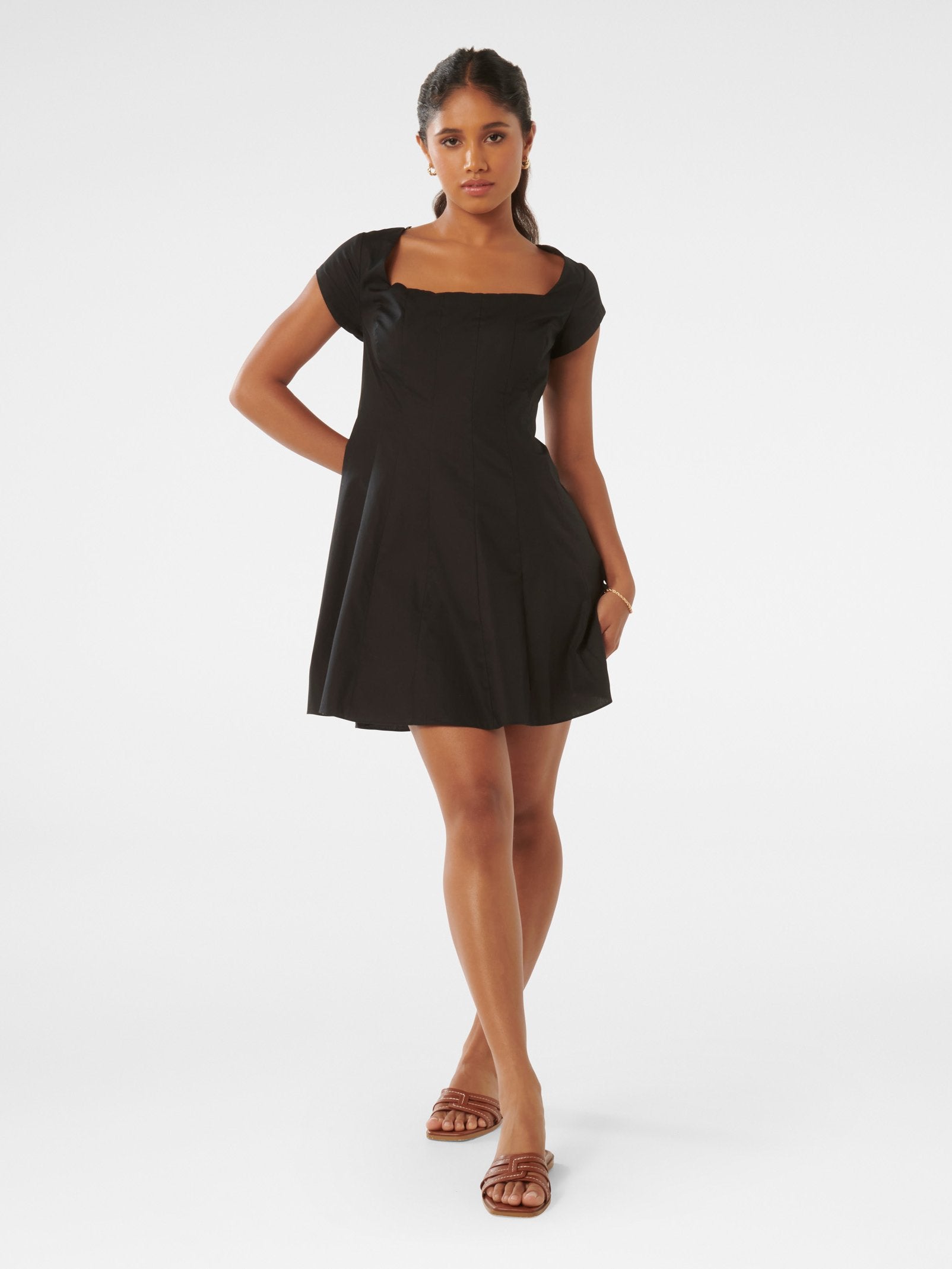  Regina Petite Cap Sleeve Mini Dress