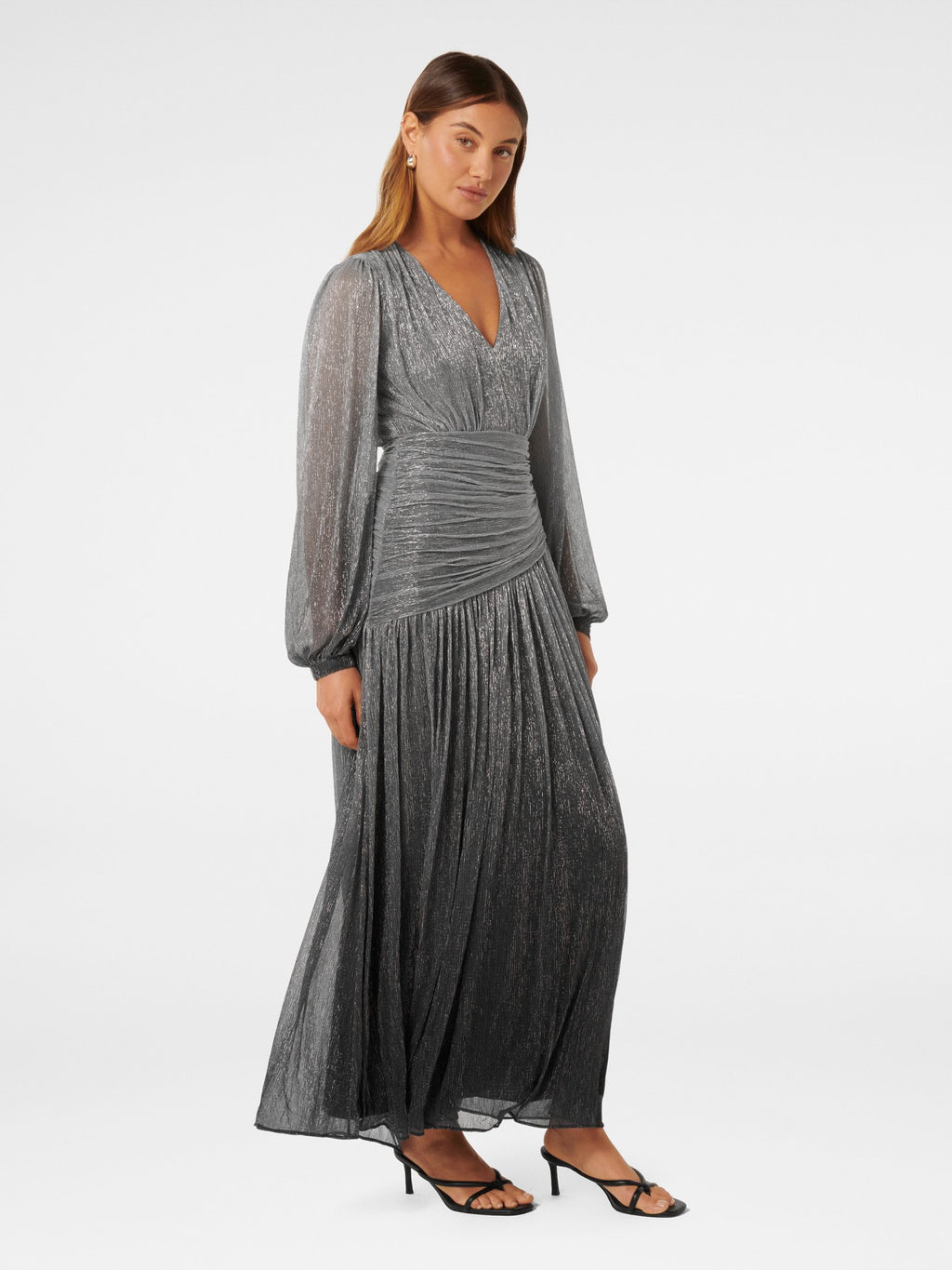  Viv Ombre Plisse Maxi Dress