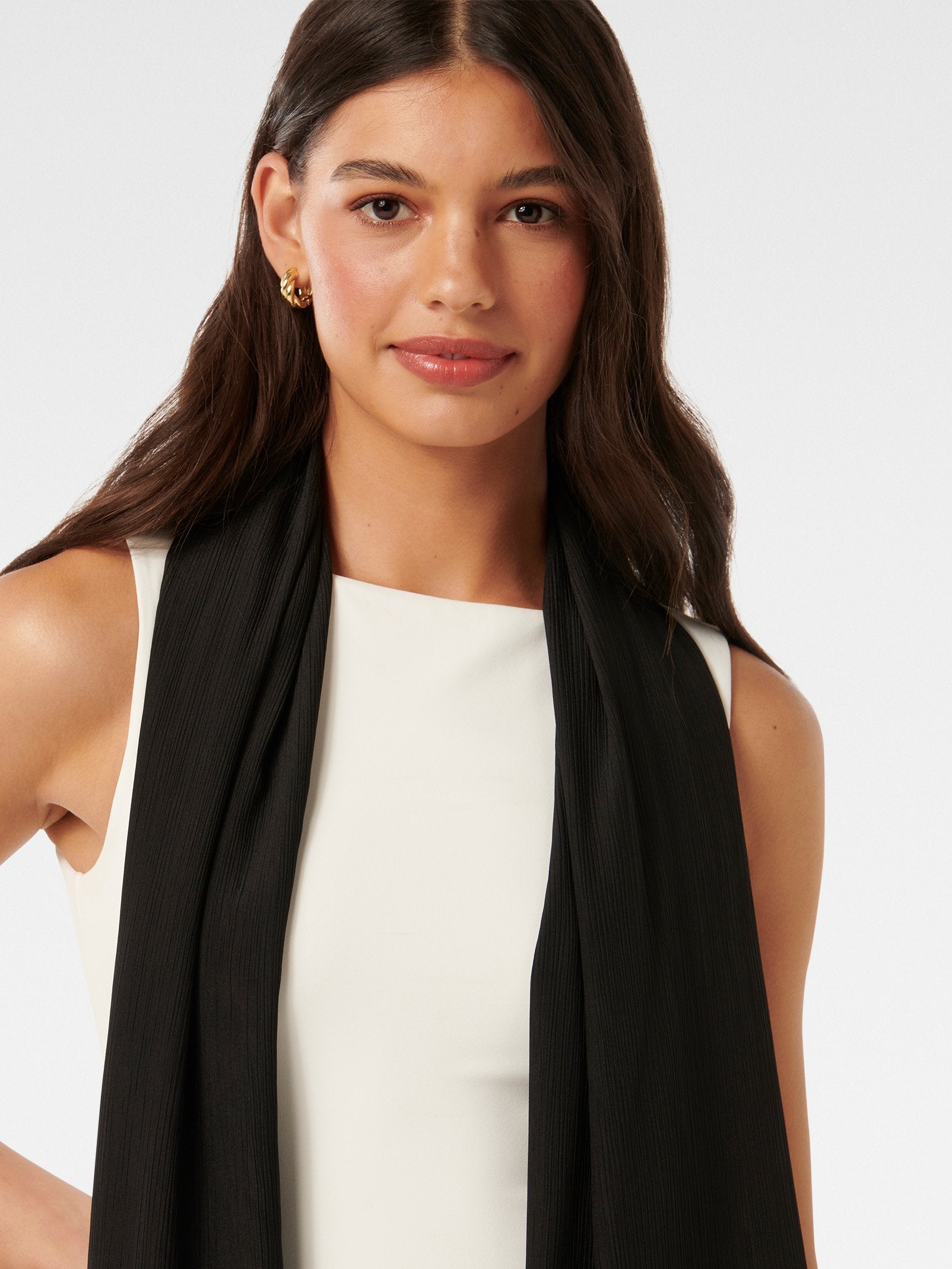  Cora Crinkle Satin Scarf