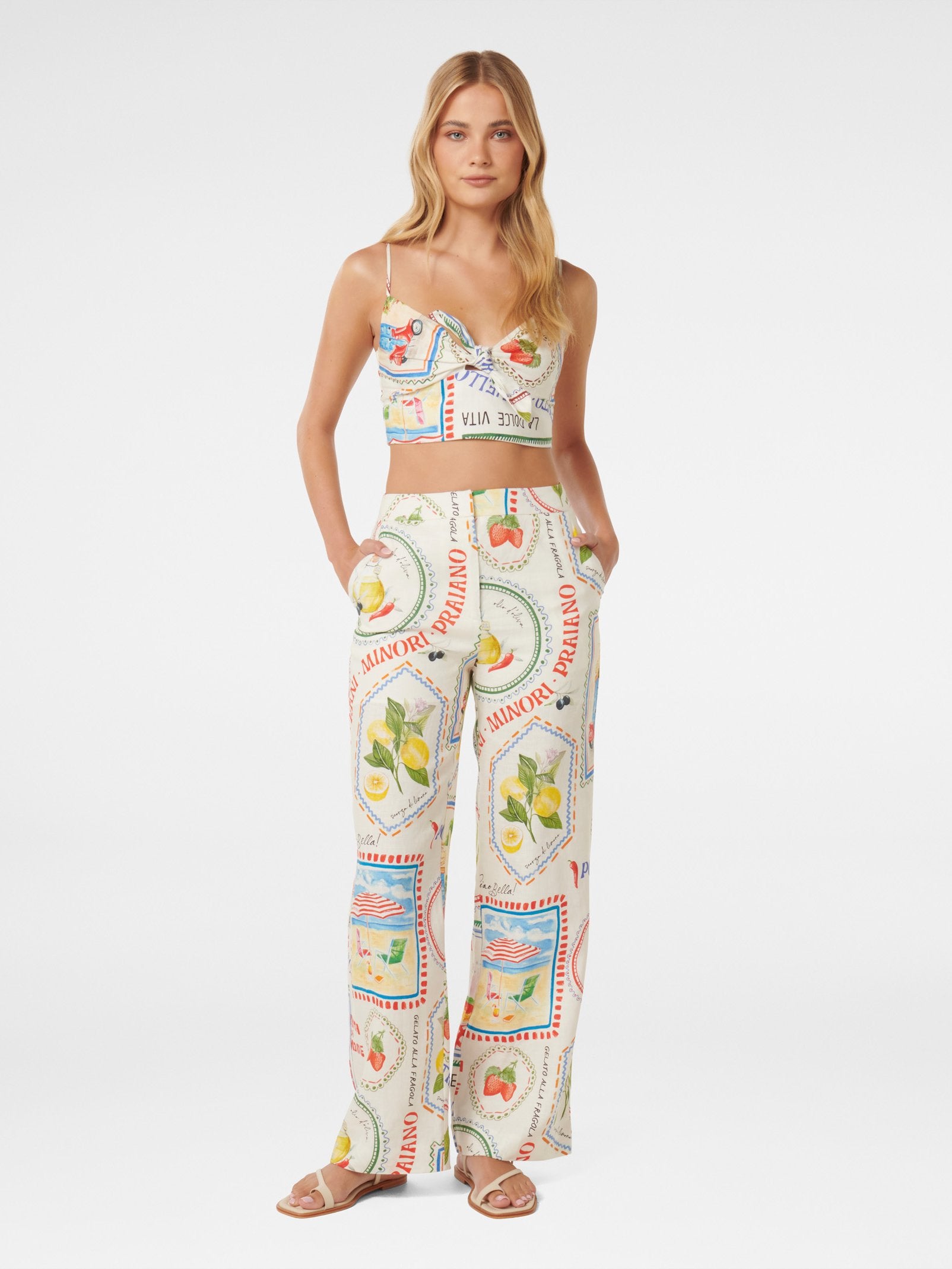  Annie Tie Front Top