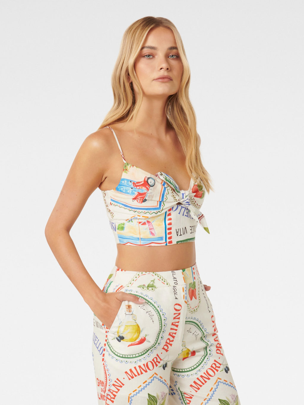  Annie Tie Front Top