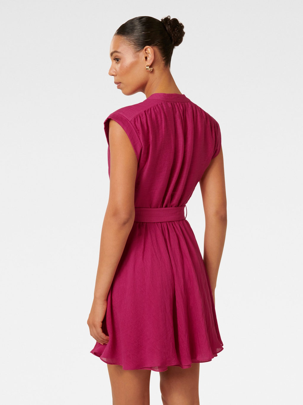  Lucille Textured Belted Mini Dress