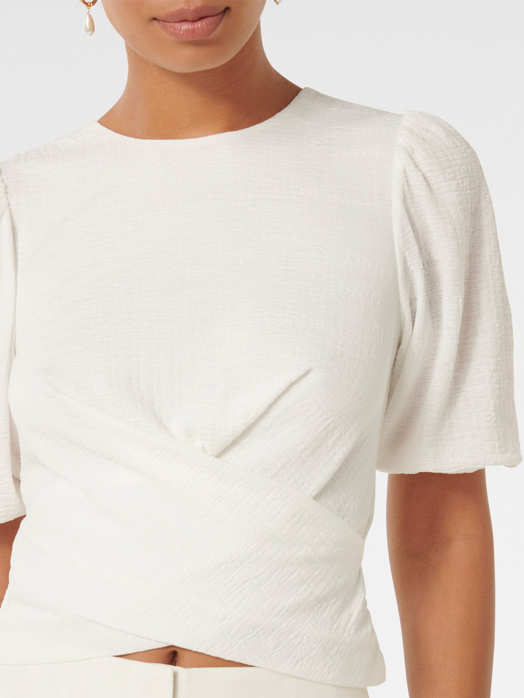  Willa Wrap Textured Top