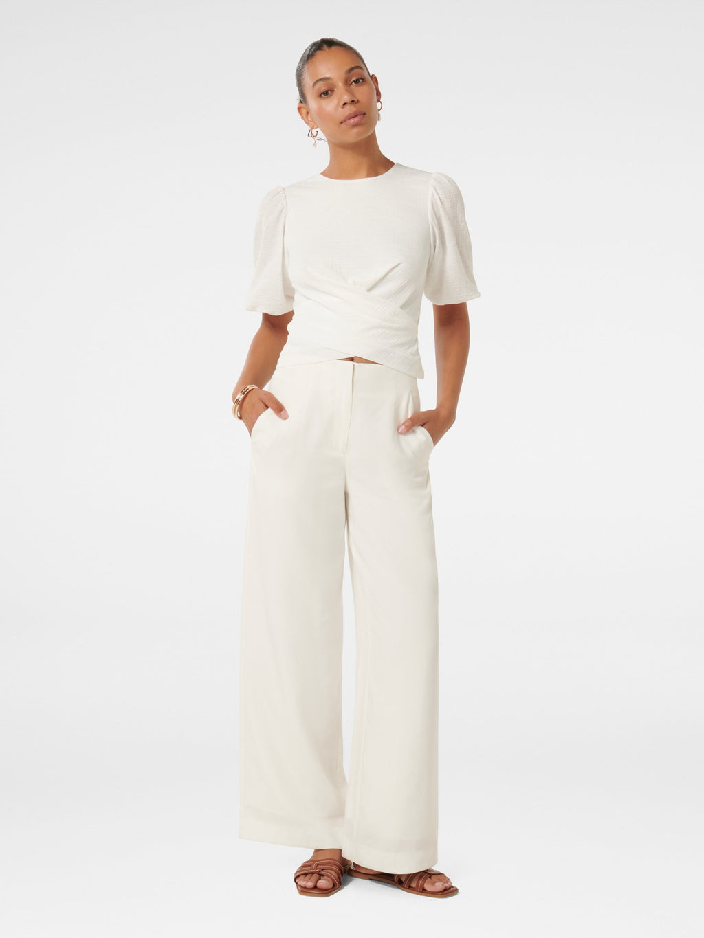  Willa Wrap Textured Top