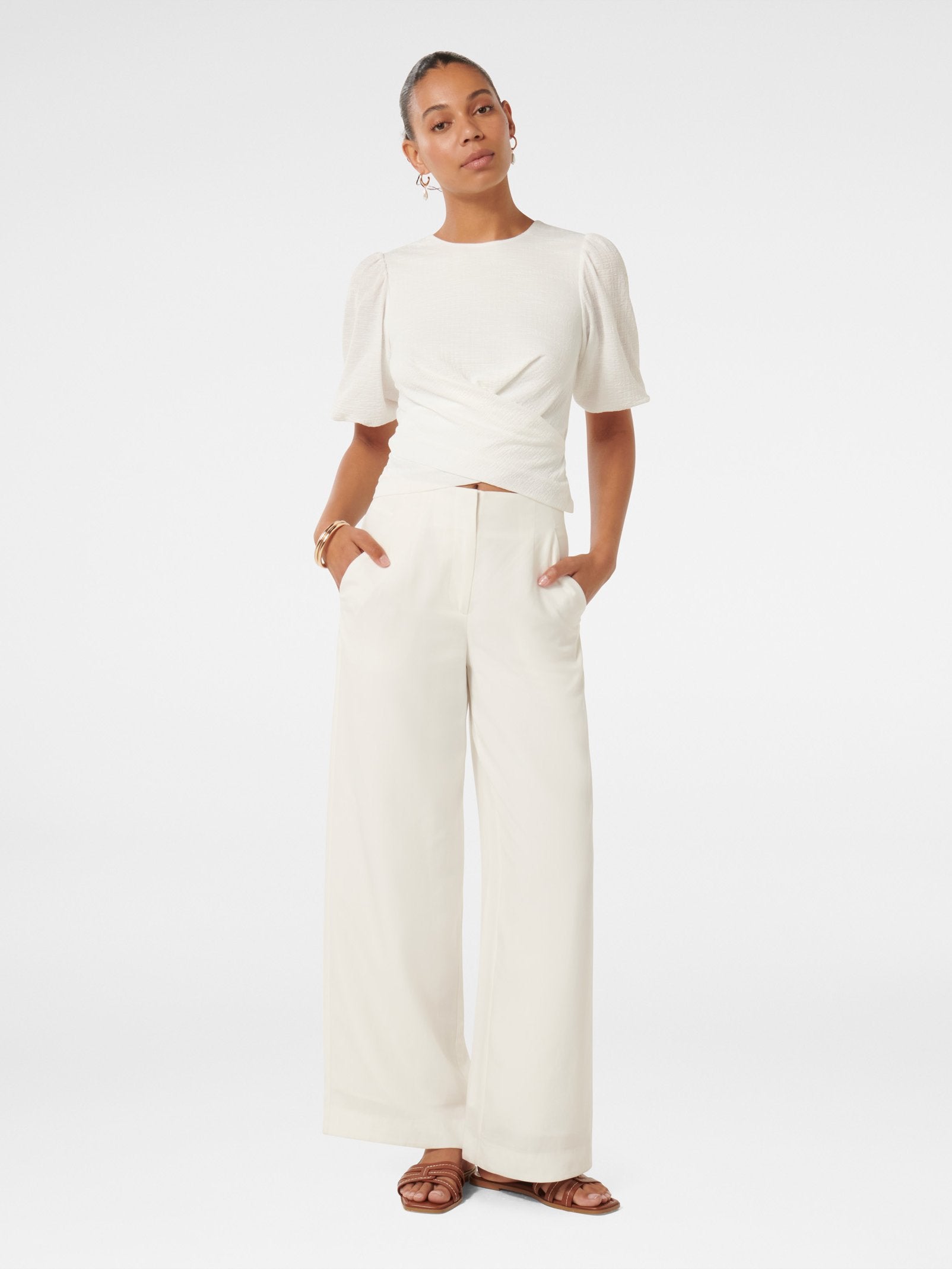  Willa Wrap Textured Top