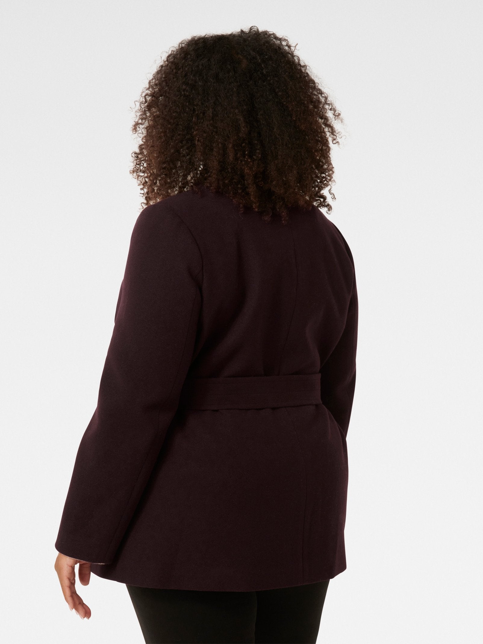  Monica Curve Wrap Coat