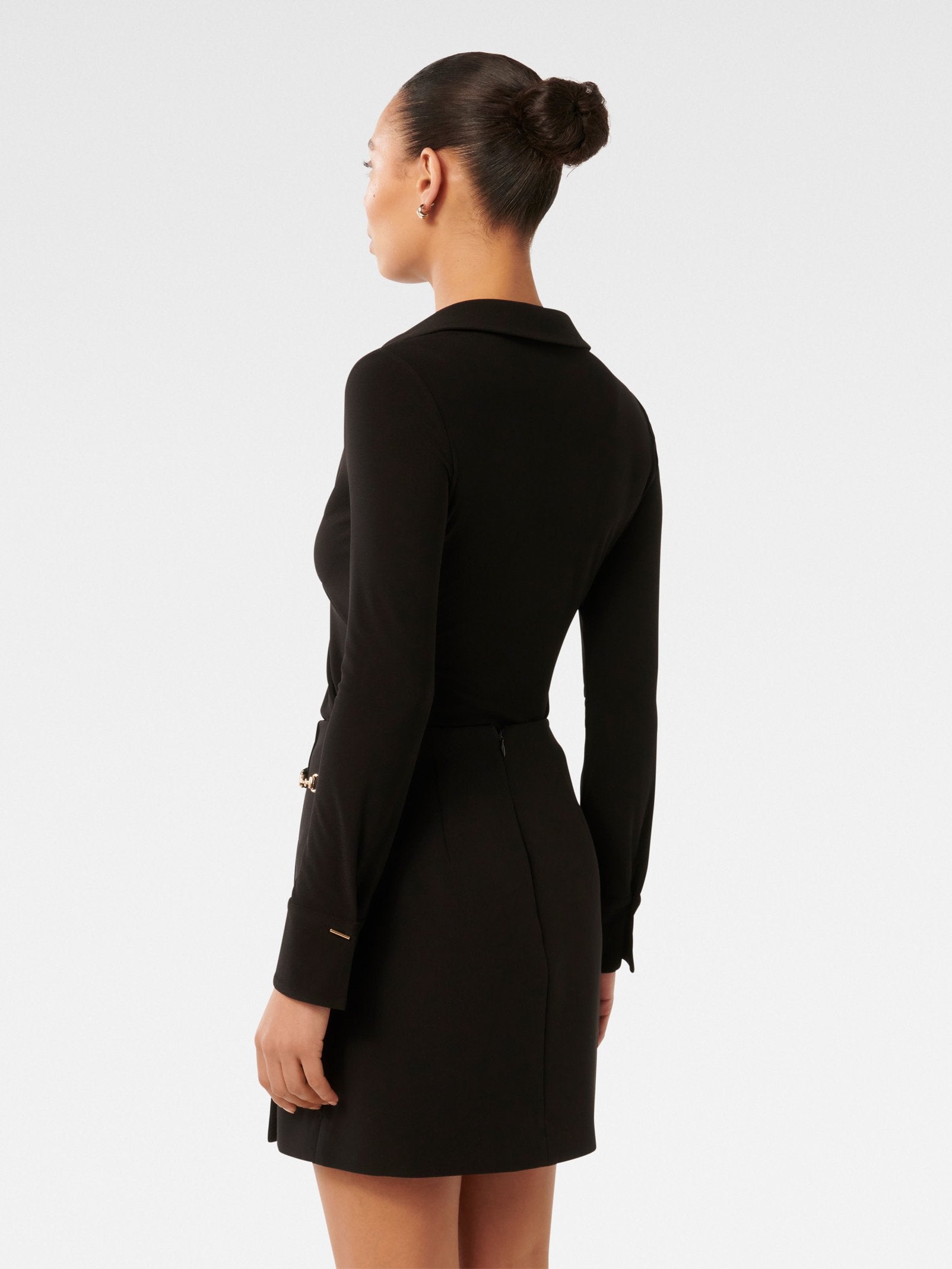  Emilia Twist Front Crepe Shirt
