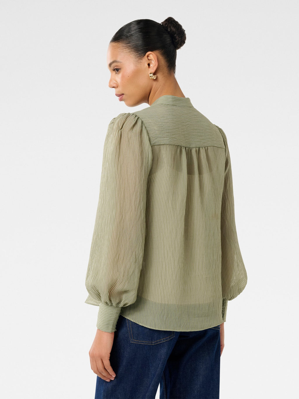  Leo Soft Stripe Blouse