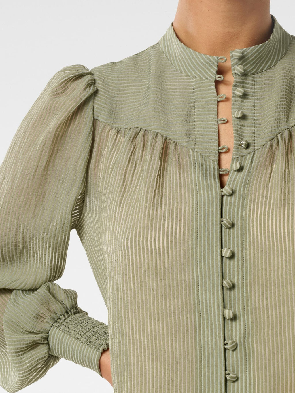  Leo Soft Stripe Blouse
