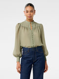 Leo Soft Stripe Blouse