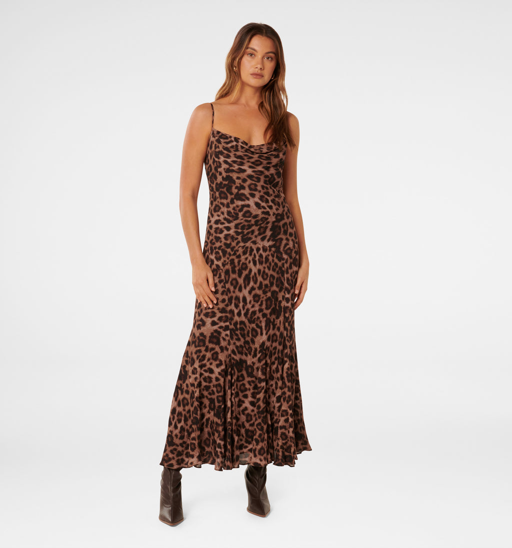 Charlize Cowl Neck Slip Maxi Dress
