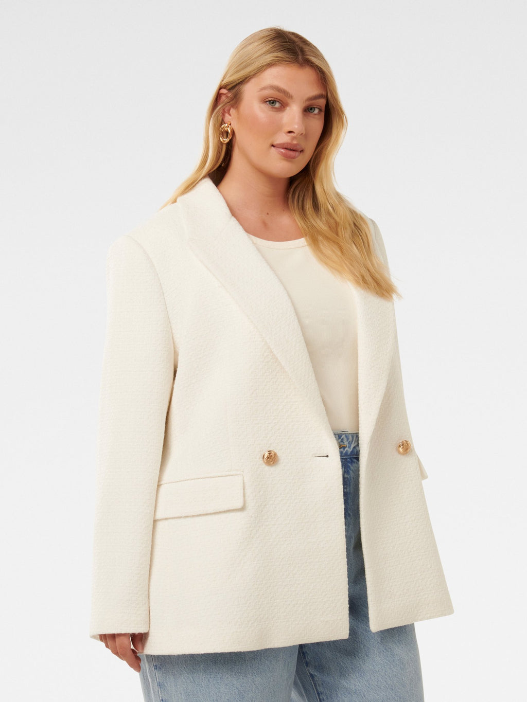  Simonna Curve Boucle Blazer