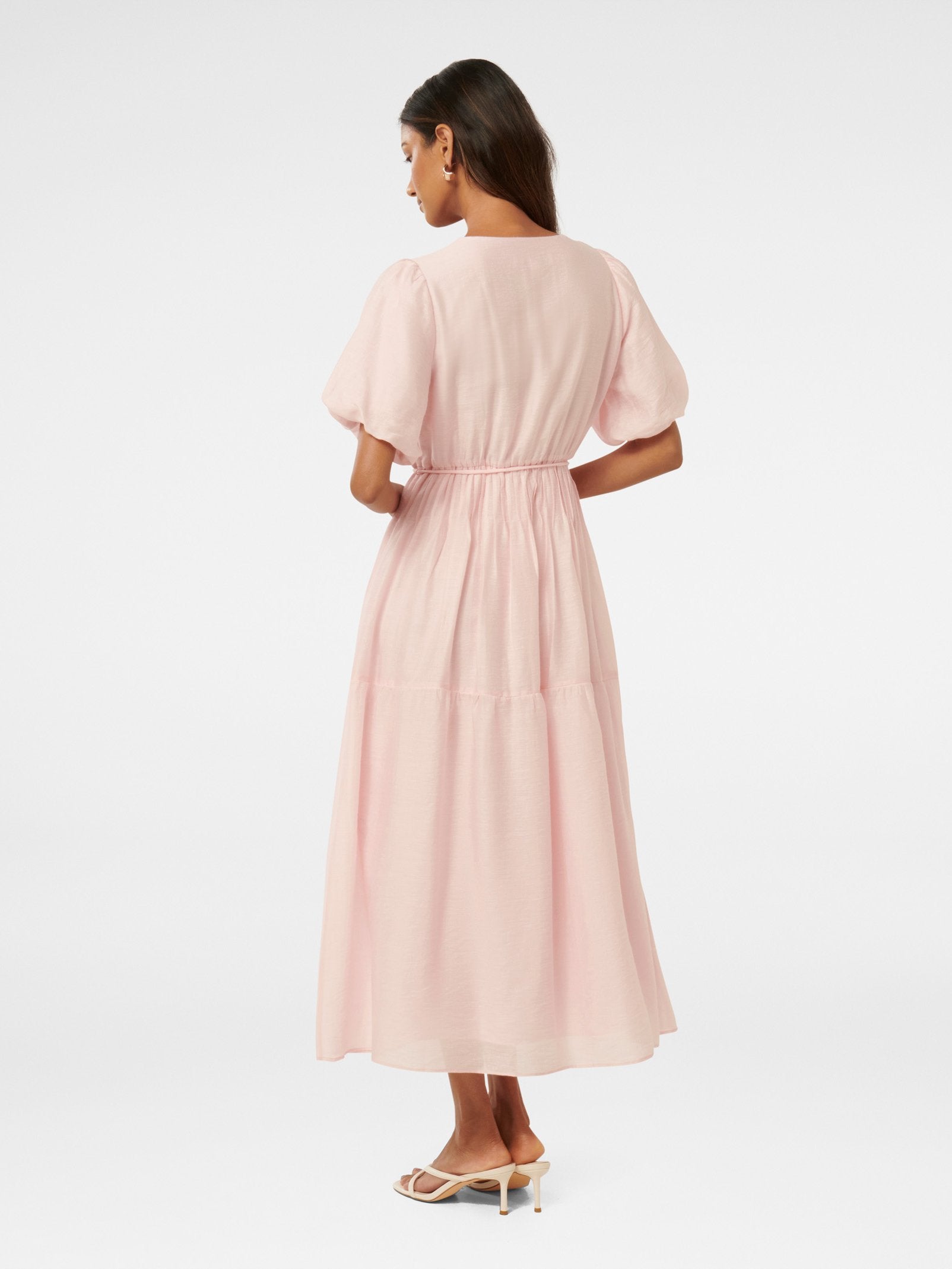  Addison Petite Textured Pintuck Midi Dress